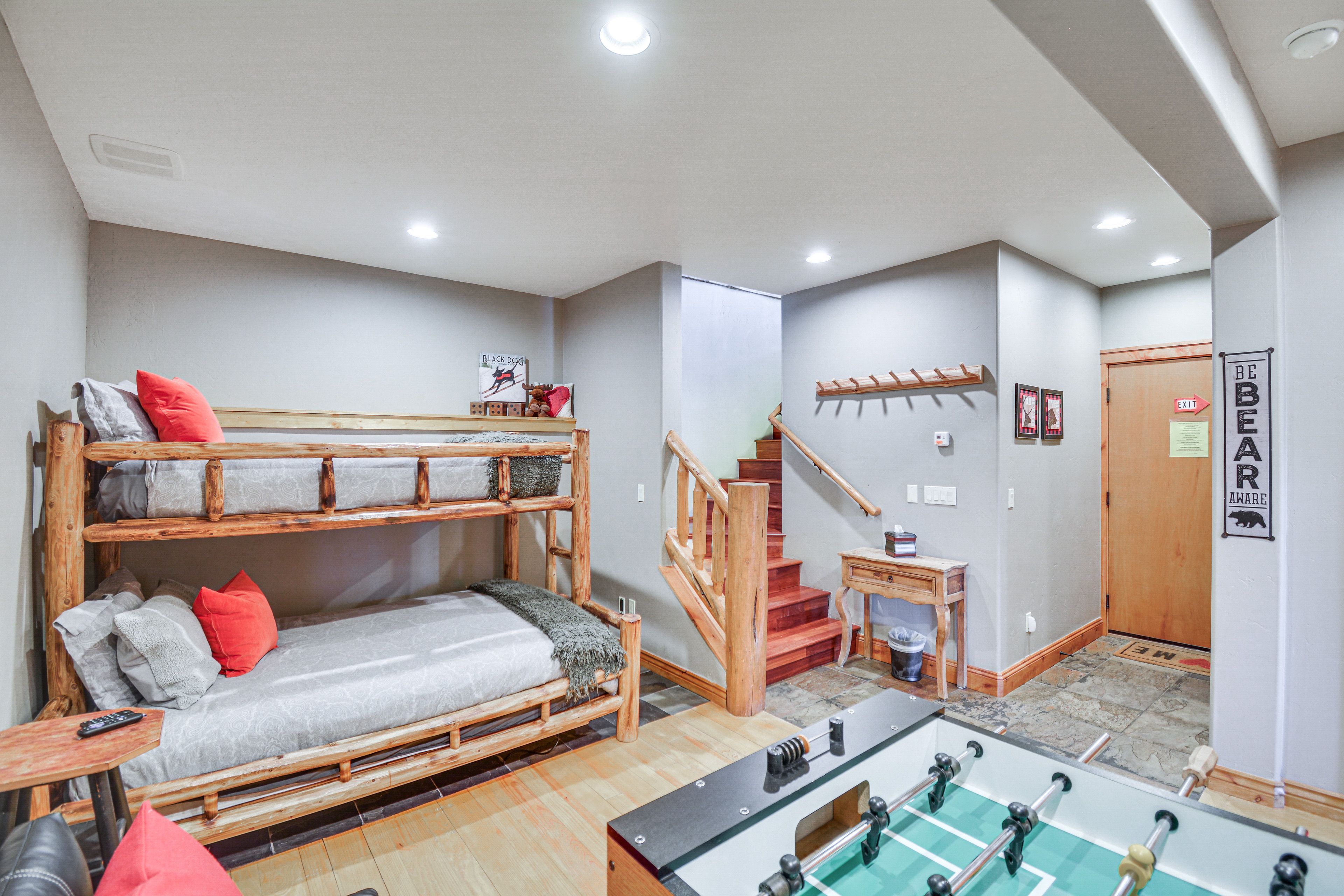 Game Room | Ground Floor | Twin/Full Bunk Bed | Foosball Table | Board Games