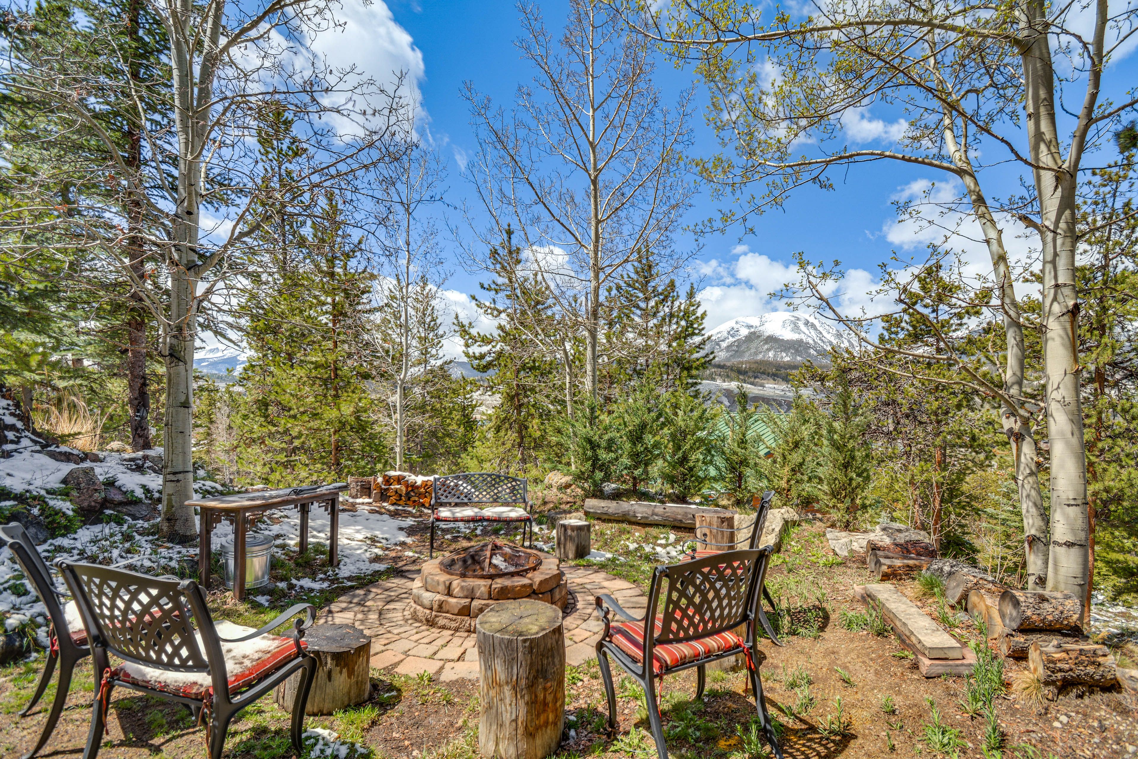 Private Yard | Fire Pit | Mountain Views