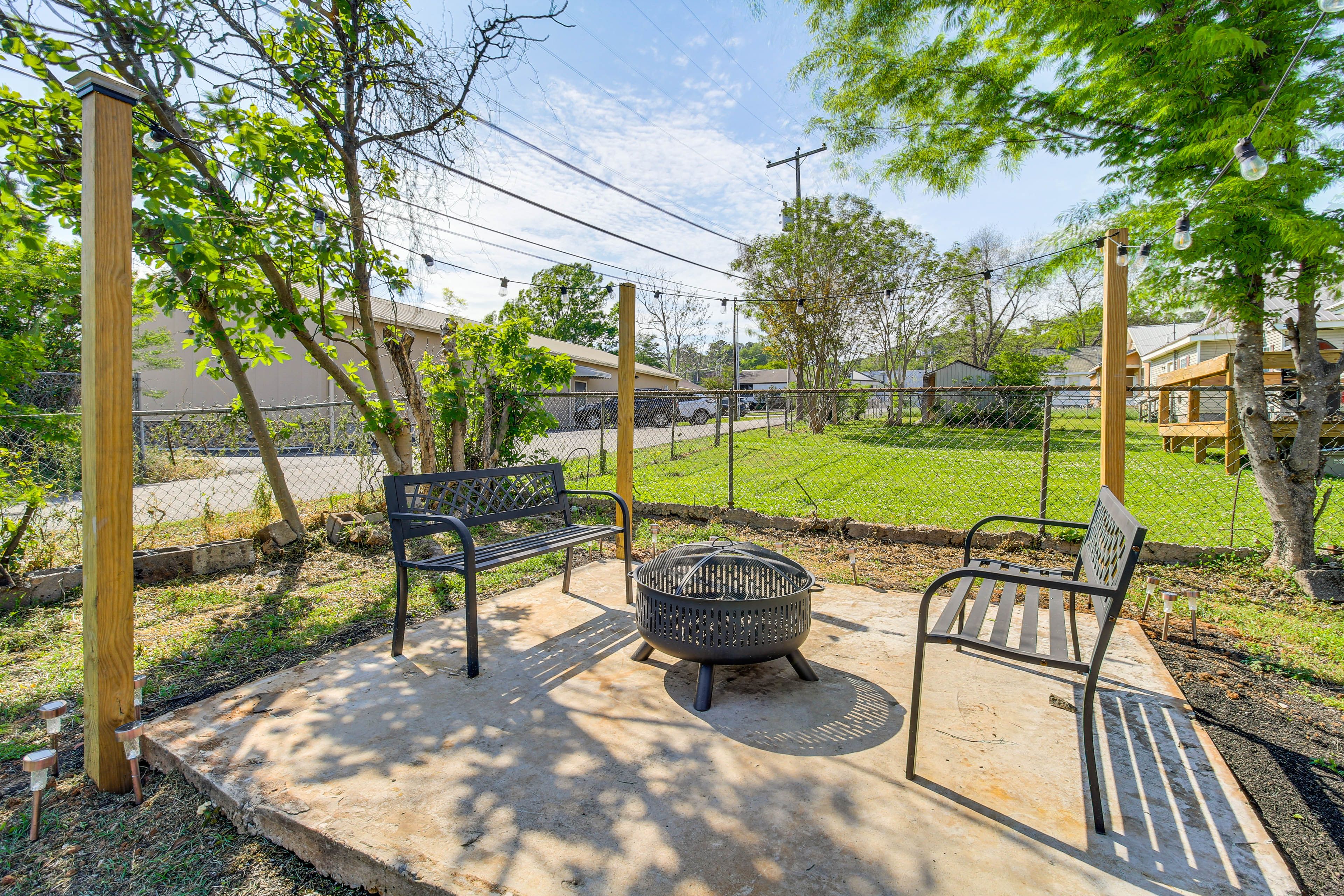 Fenced-In Yard | Wood-Burning Fire Pit | Gas Grill
