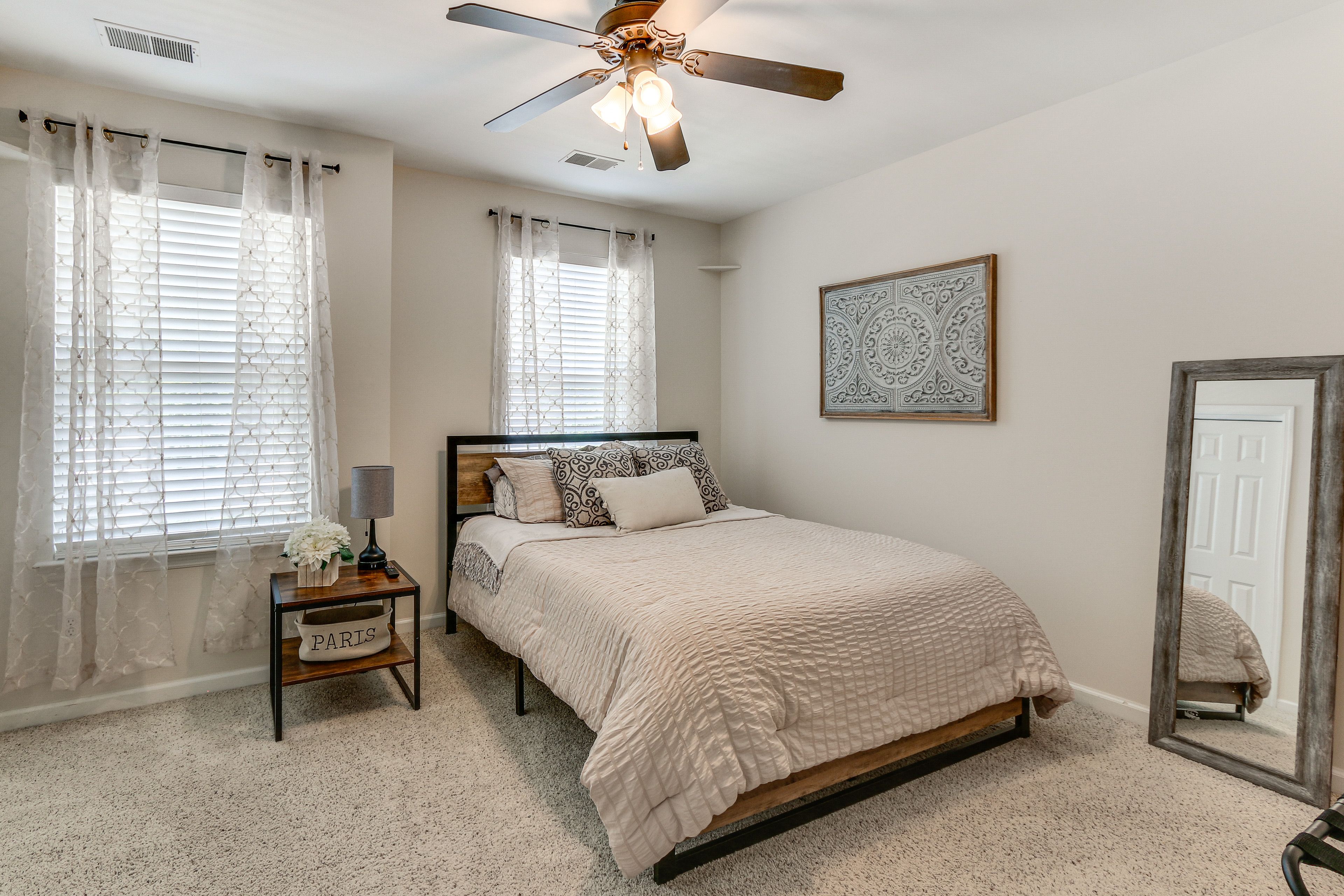 Bedroom 1 | 2nd Floor | Queen Bed | Linens Provided | En-Suite Bathroom