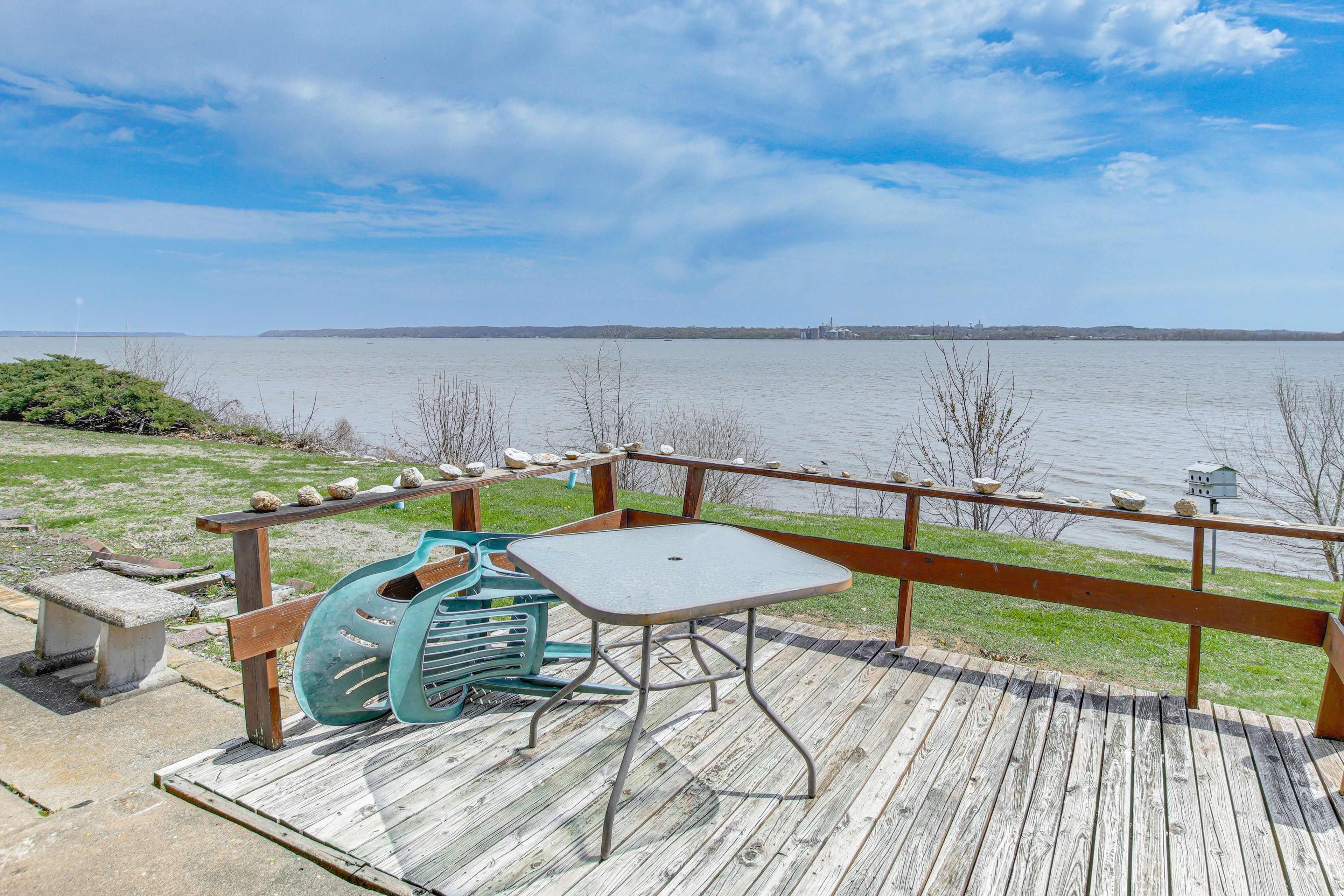 Private Deck & Yard | Water Views