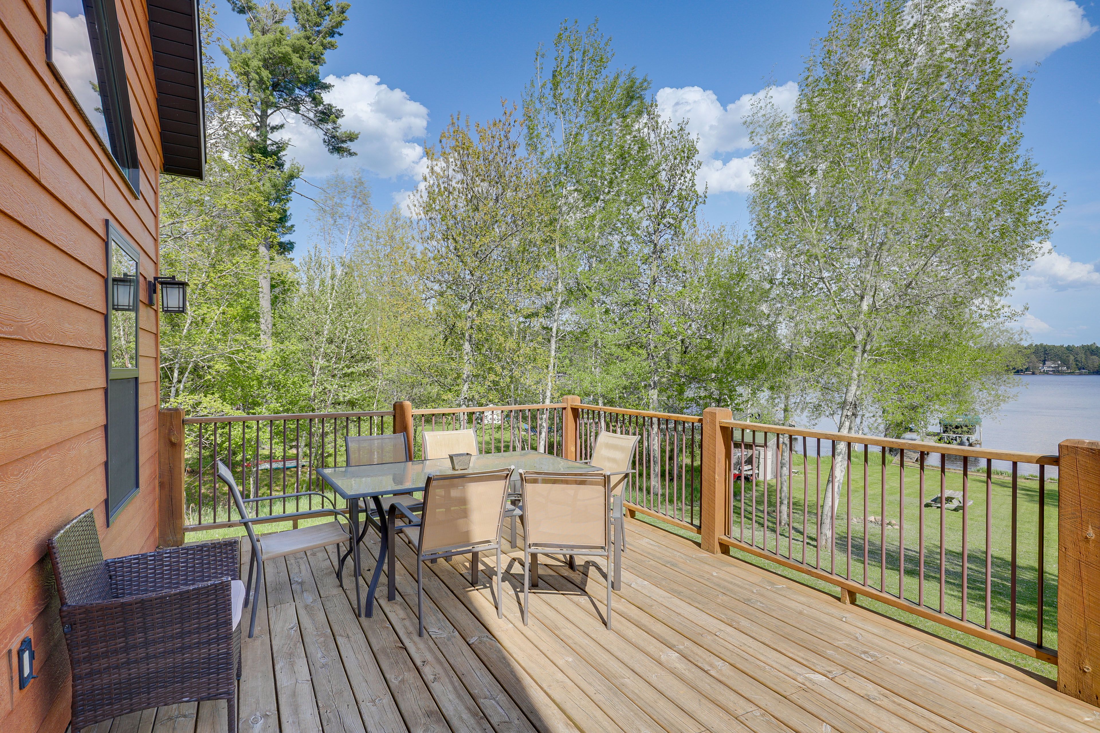 Furnished Deck | Outdoor Dining | Lake Views