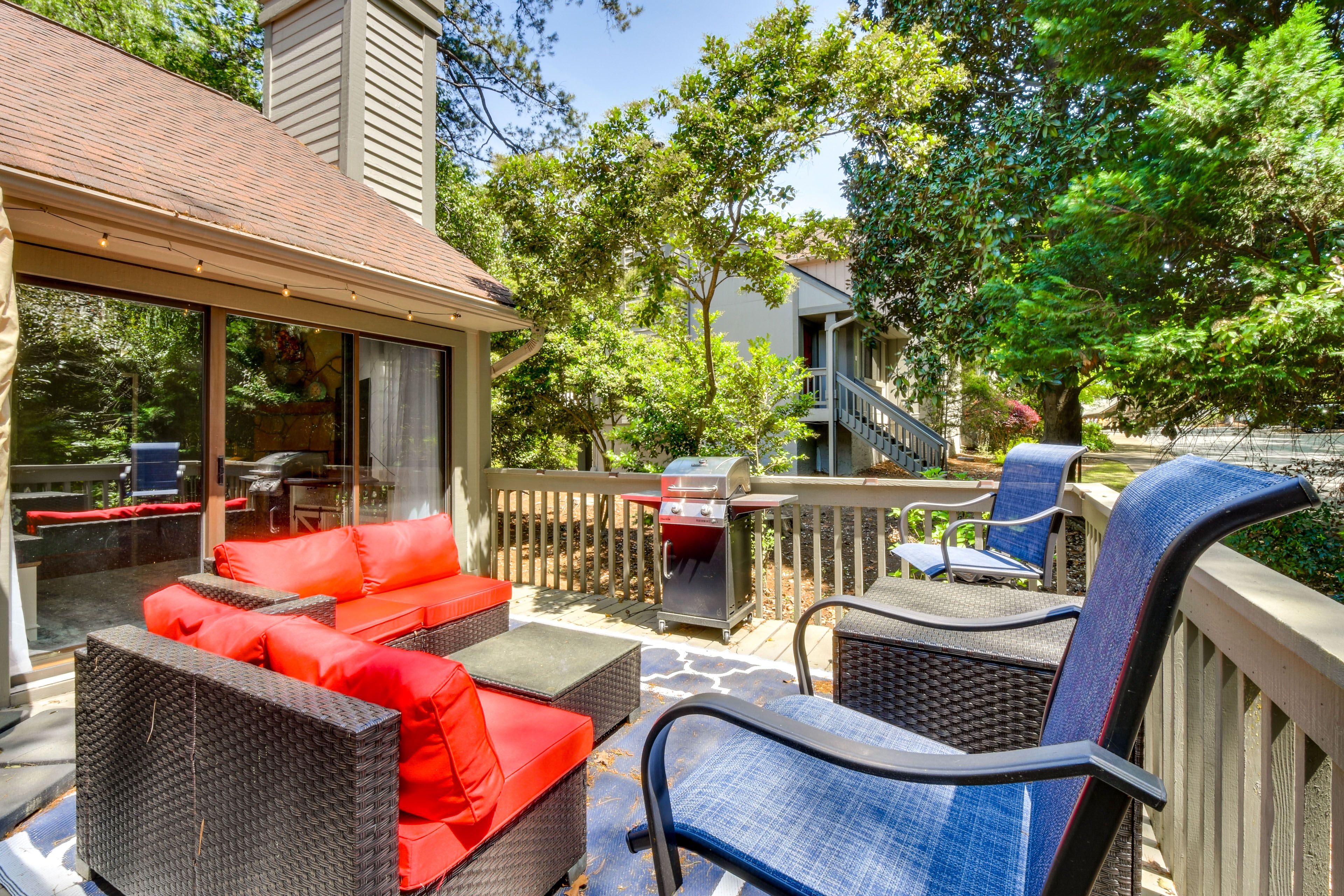 Lower Deck | Gas Grill | Wooded Views