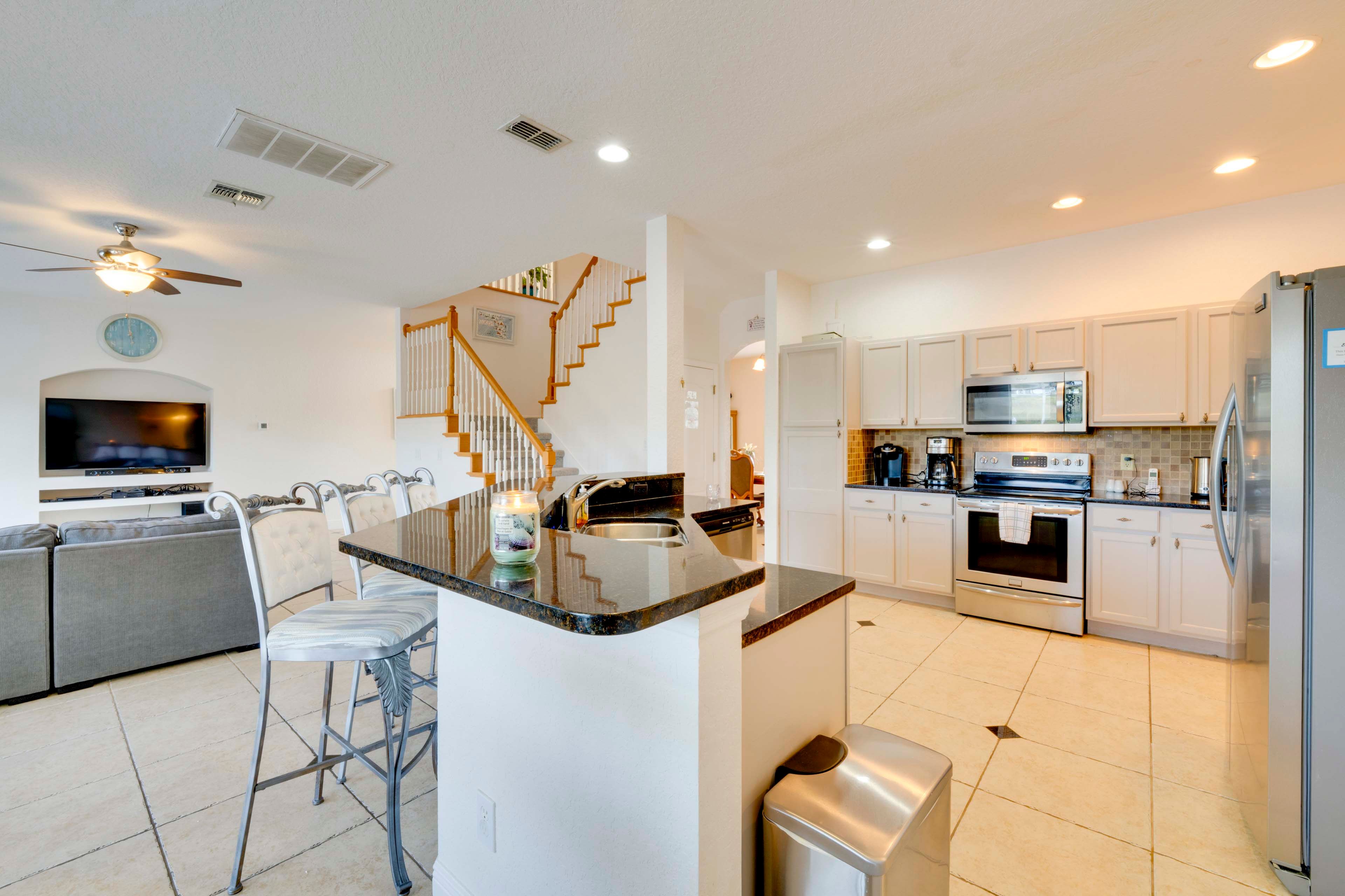 Kitchen | 1st Floor | Keurig & Drip Coffee Makers | Dishwasher | Cooking Basics
