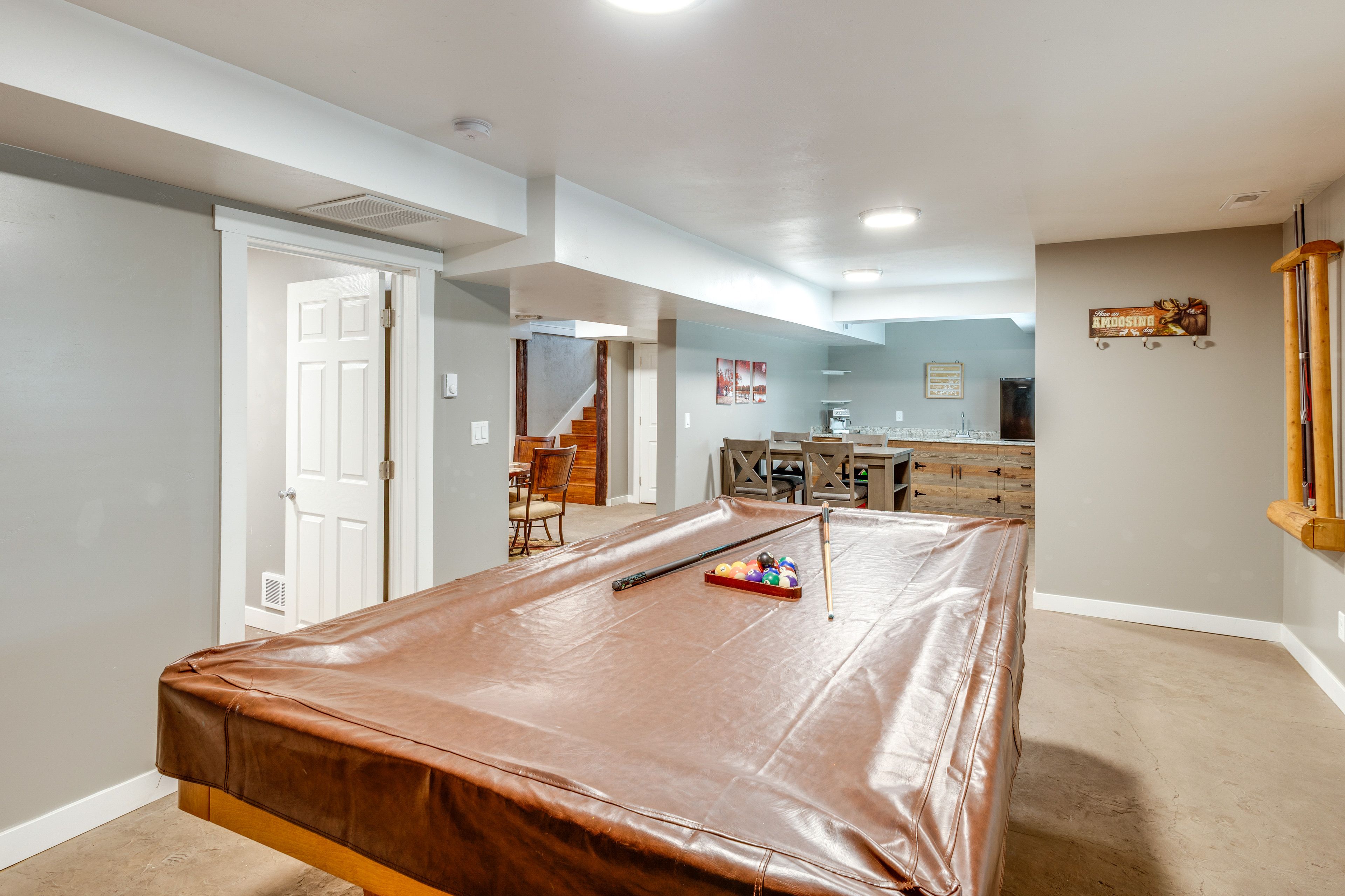 Pool Room | 2-Story Cabin | Lower Level