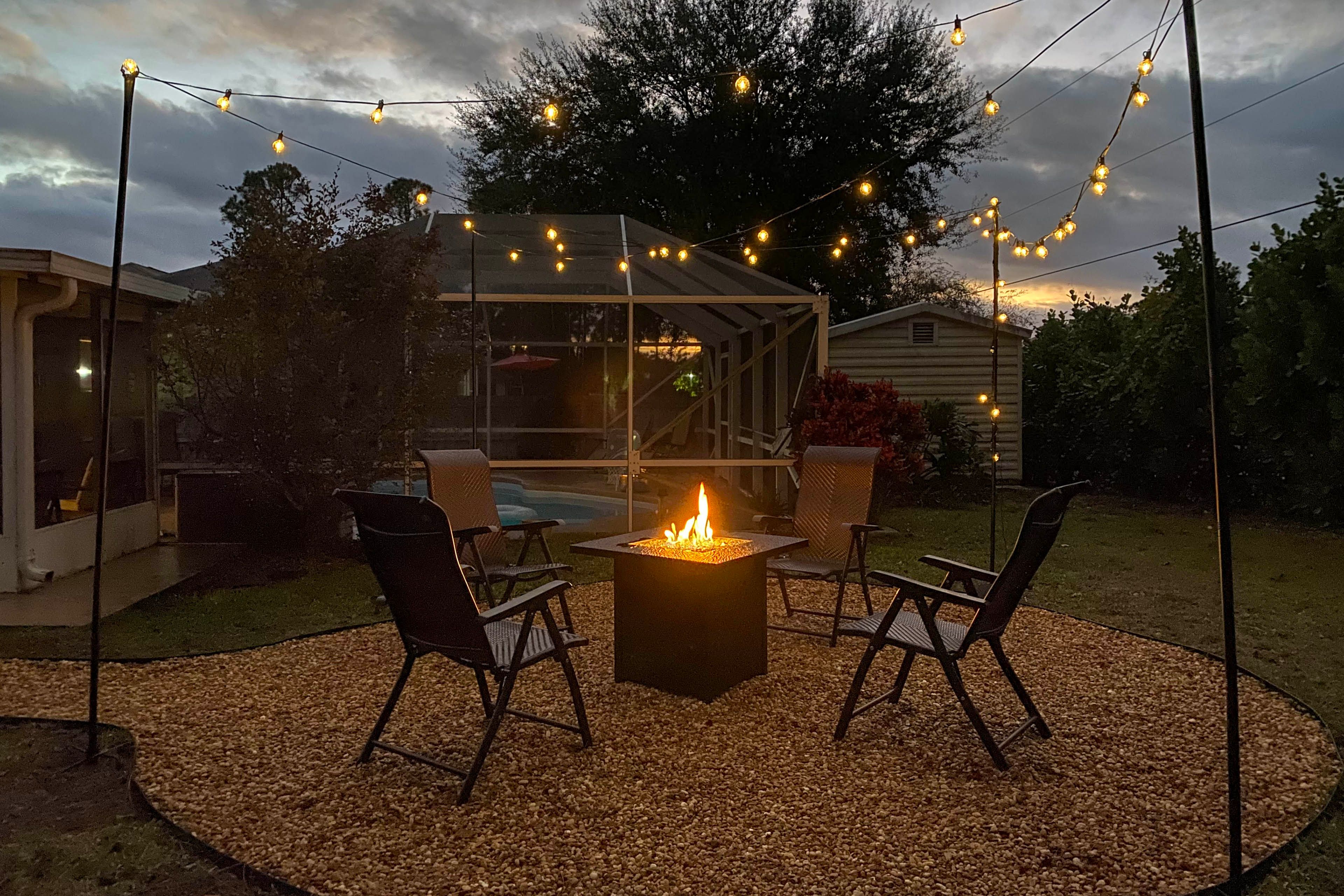Fire Pit at Night