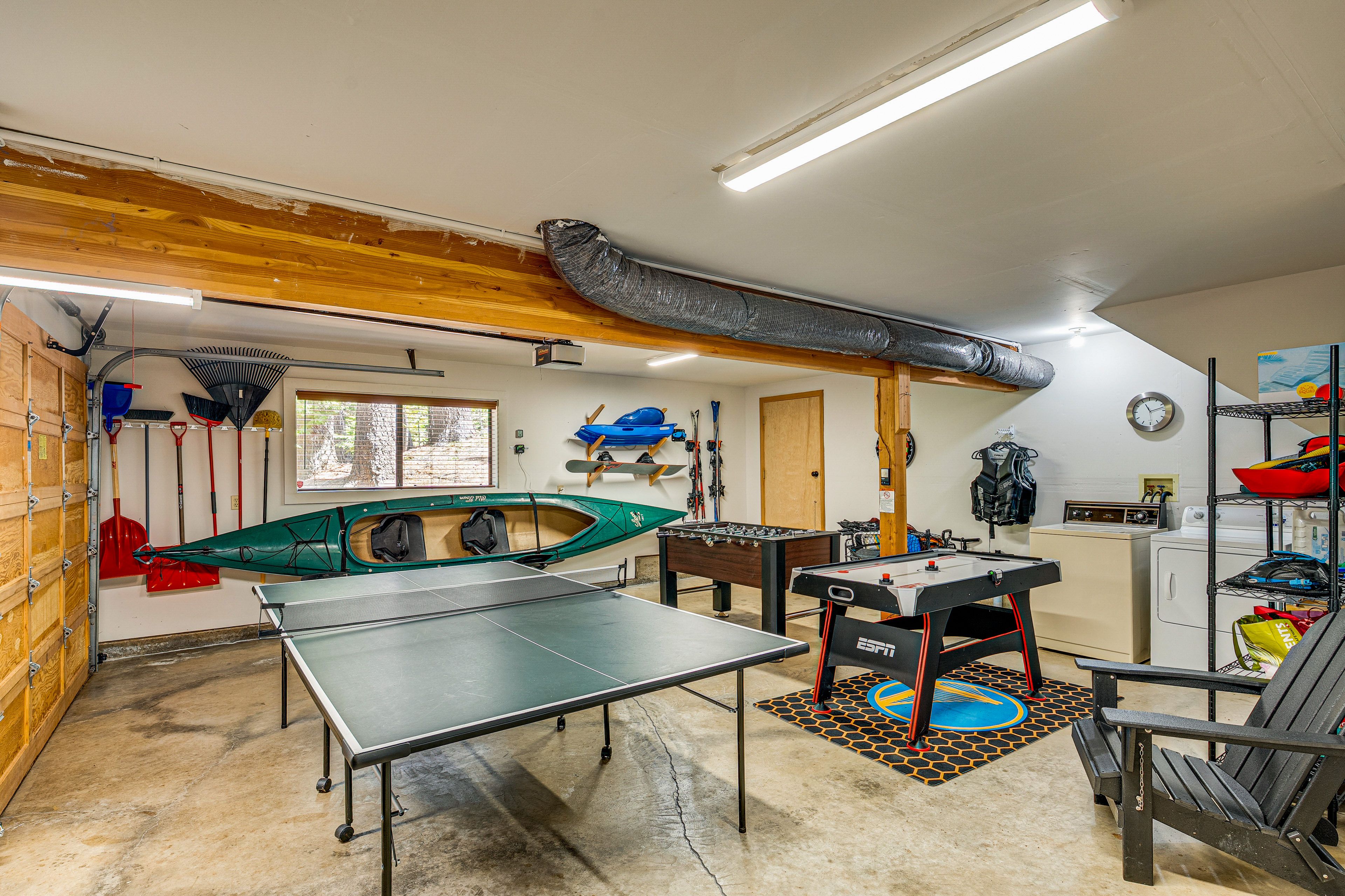 Game Room/Garage | Lower Level | Washer & Dryer