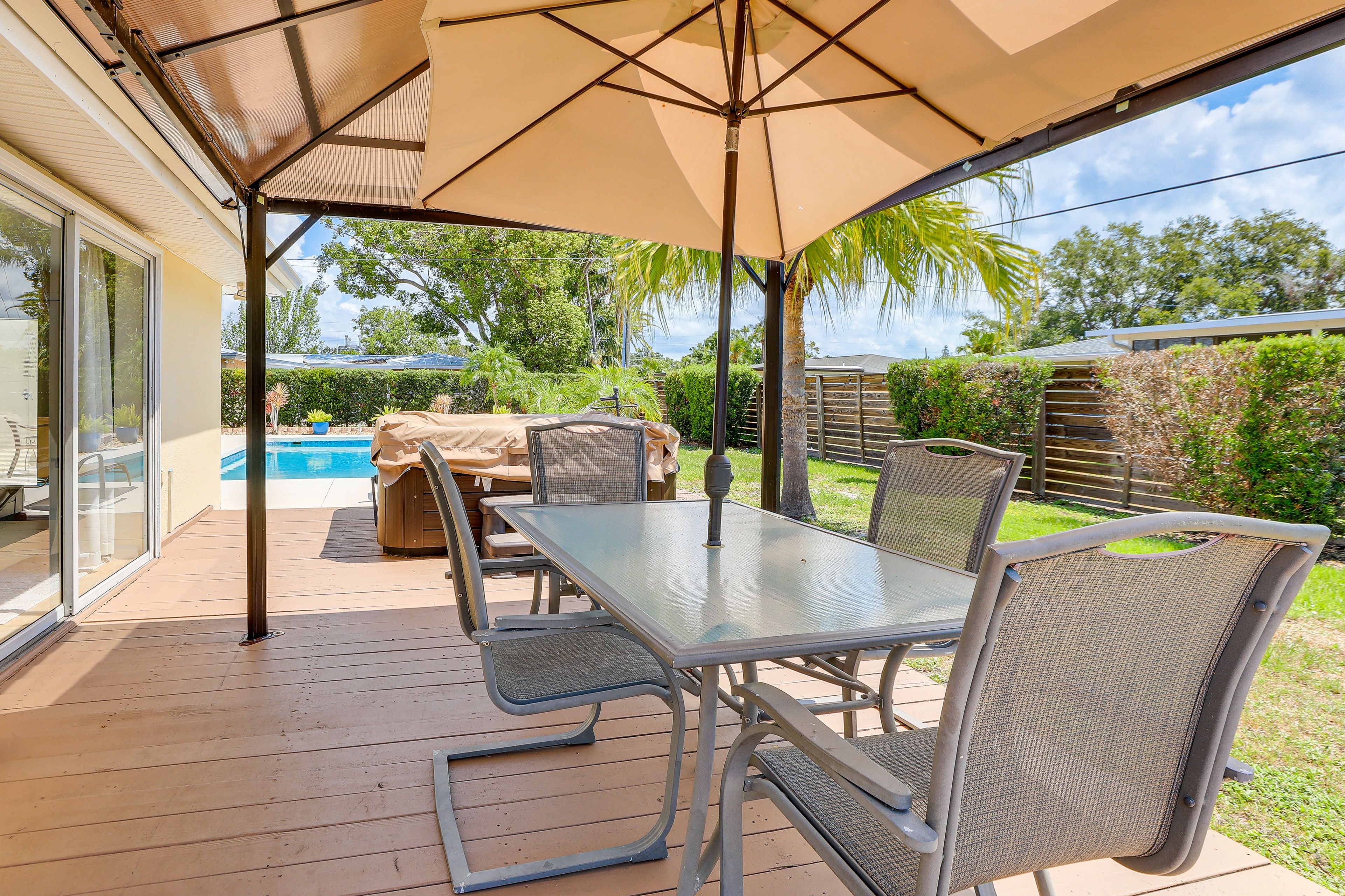 Private Deck | Outdoor Dining Area | Gas Grill