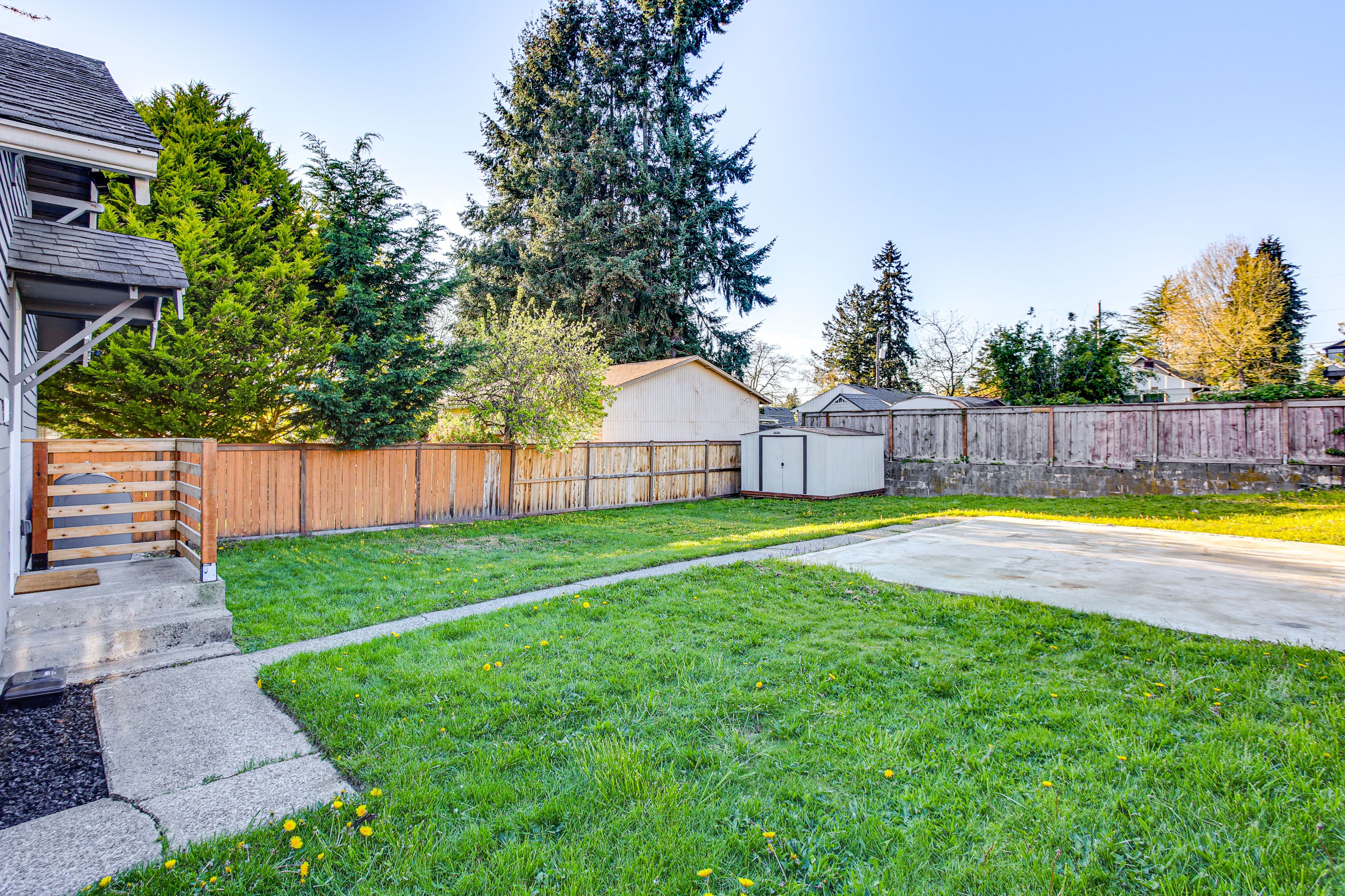 Fenced Backyard