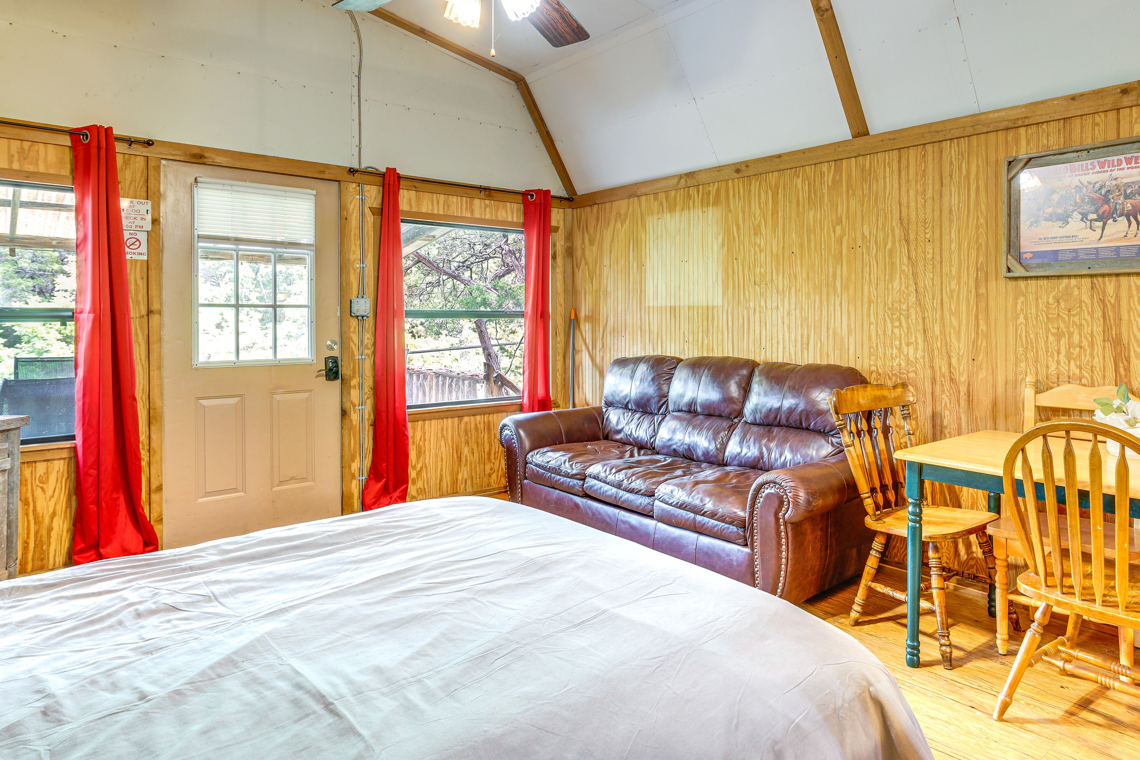 Living Area | Flat-Screen TV | Mini-Split Heating | Wall A/C Unit