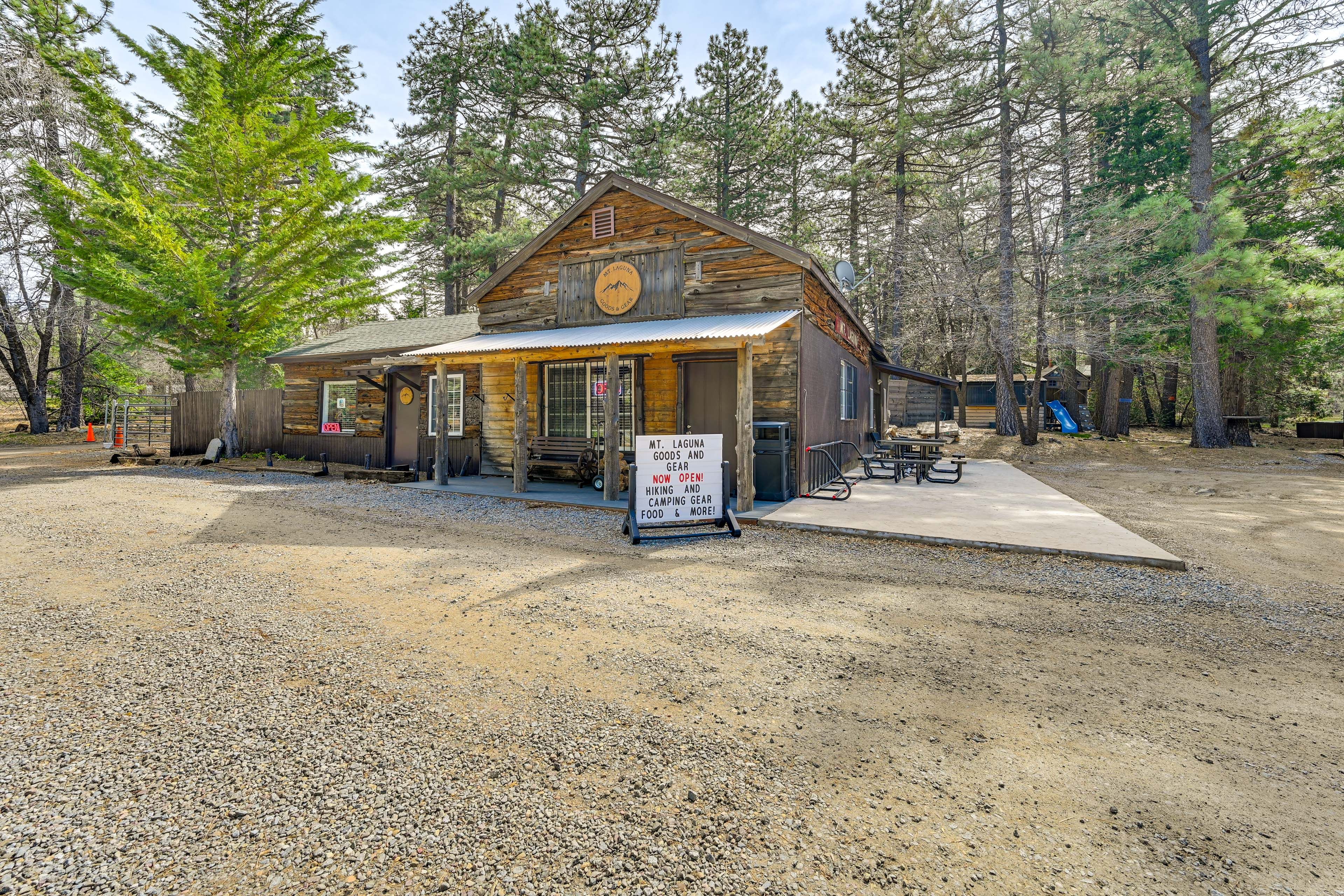 Walk to Laguna Mountain Lodge & Store