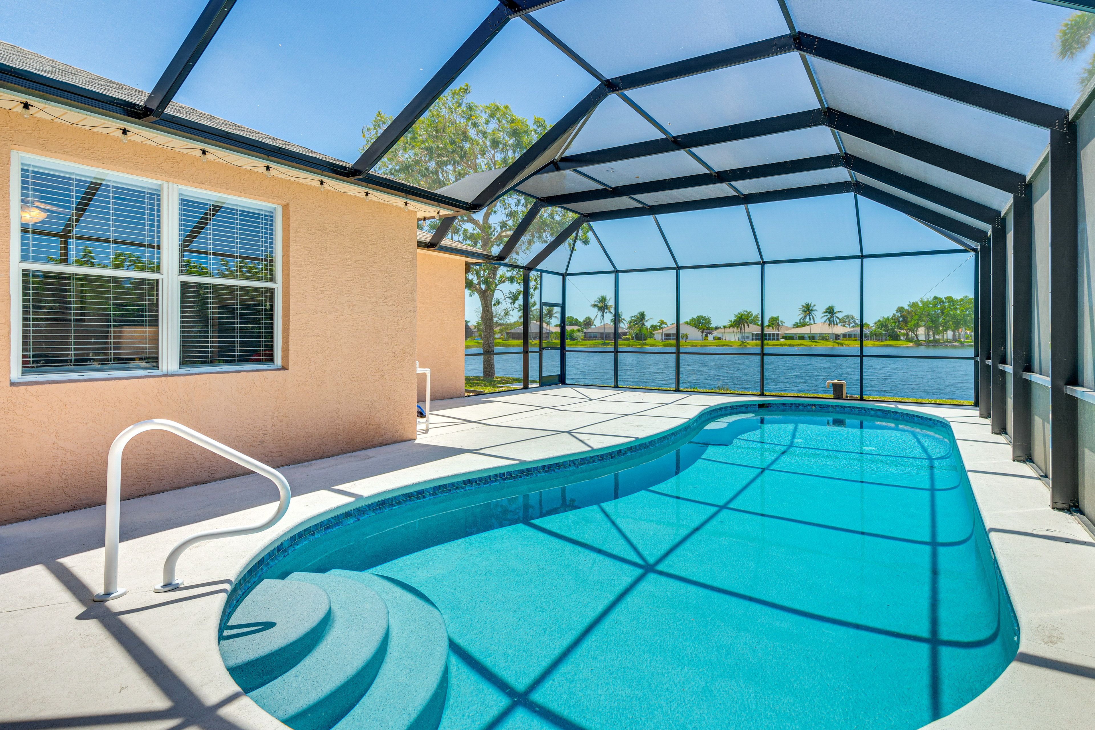 Lanai | Heated Pool | Lake Views
