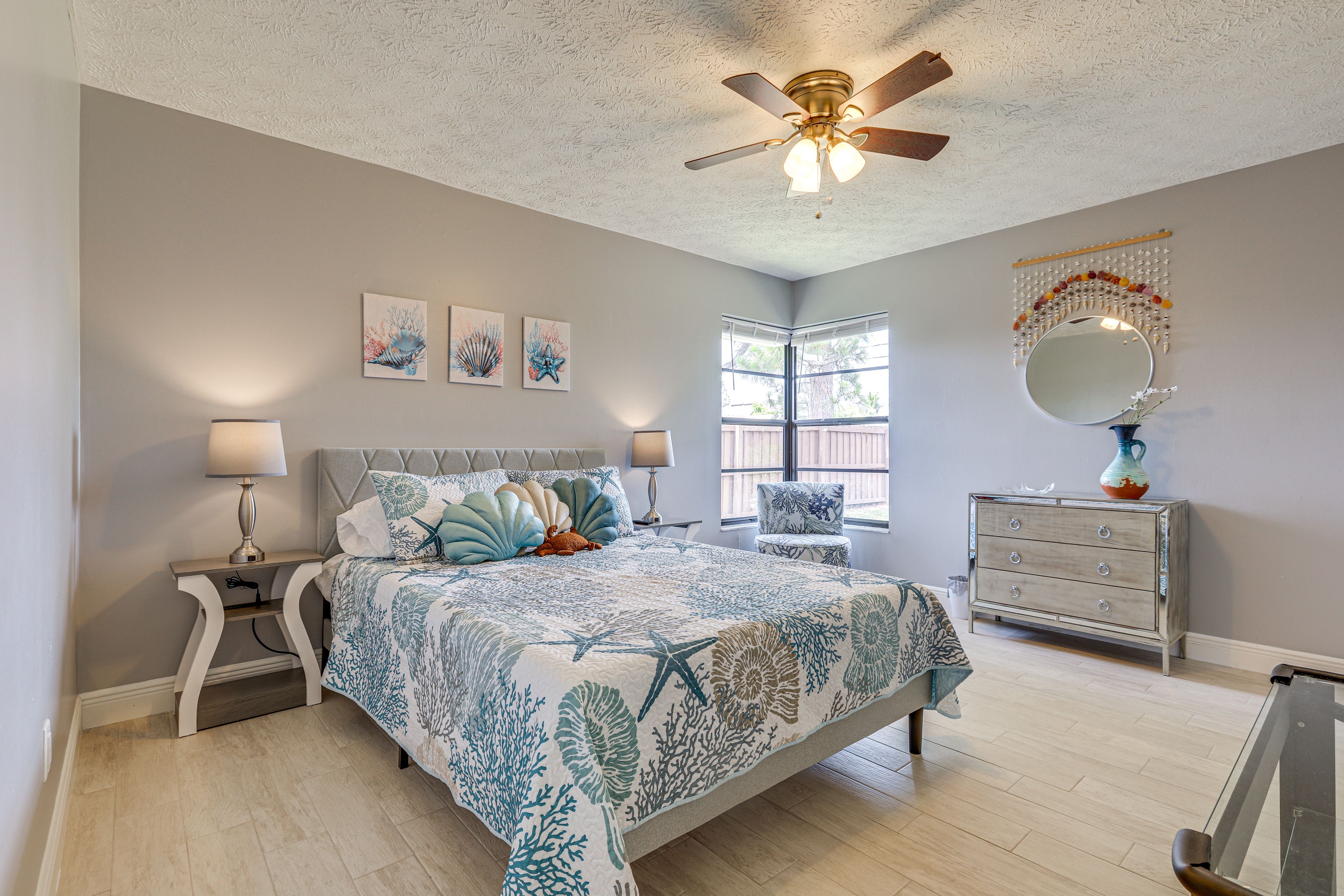 Bedroom 1 | Queen Bed | Linens Provided | Flat-Screen TV