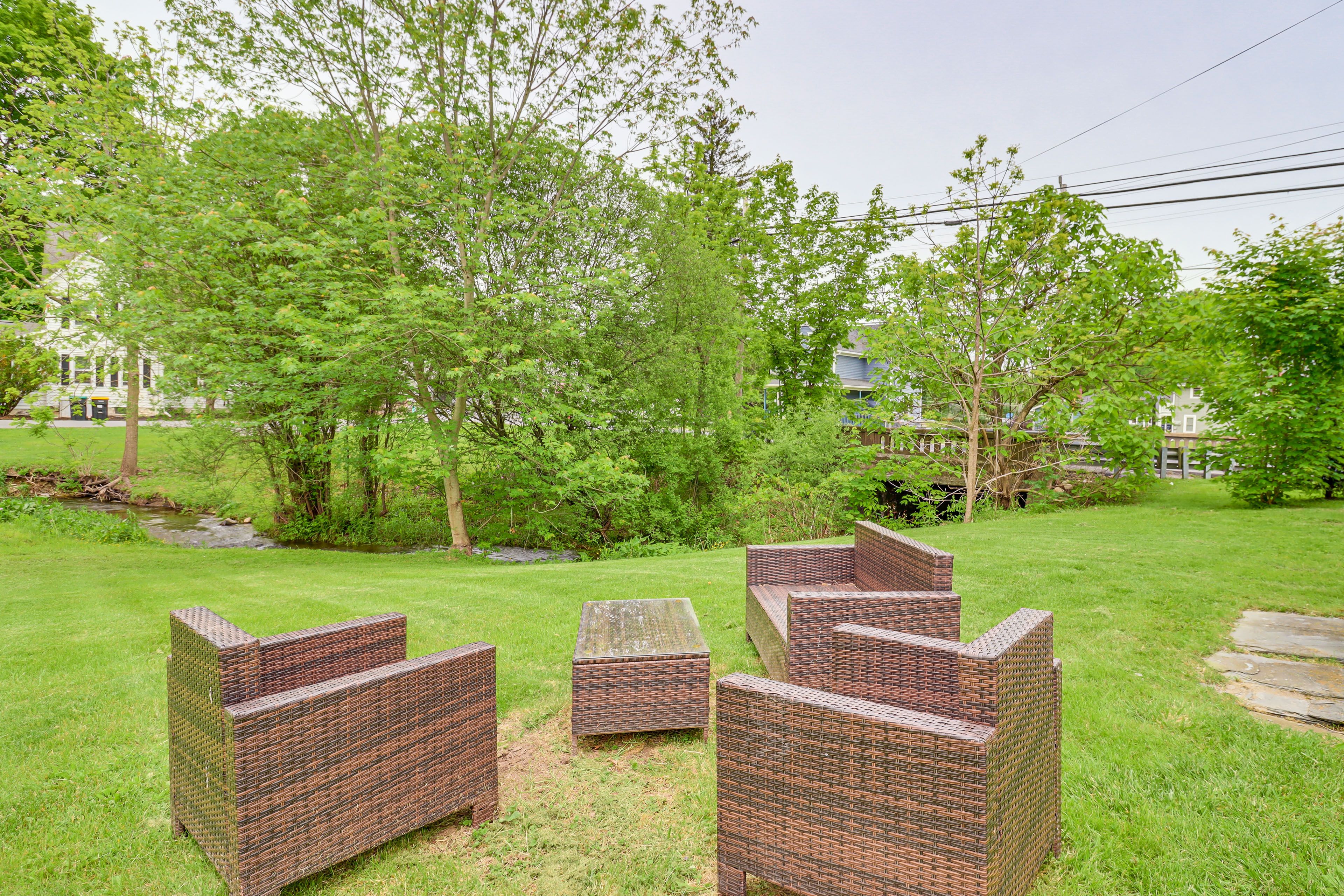 Outdoor Seating Area w/ Creek Views (Shared)