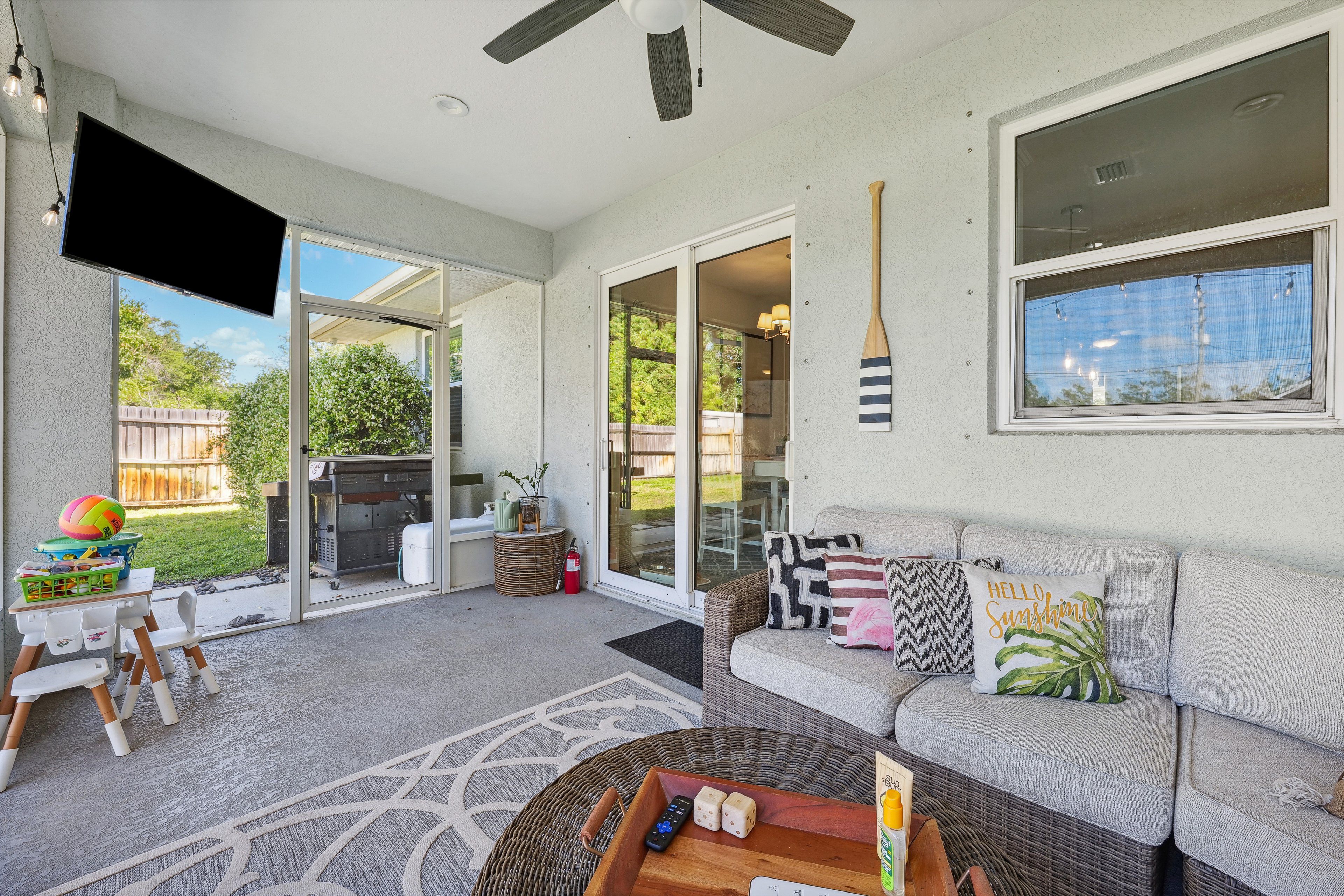 House Exterior | Screened Porch | Smart TV | Kids' Toys | Gas Grill