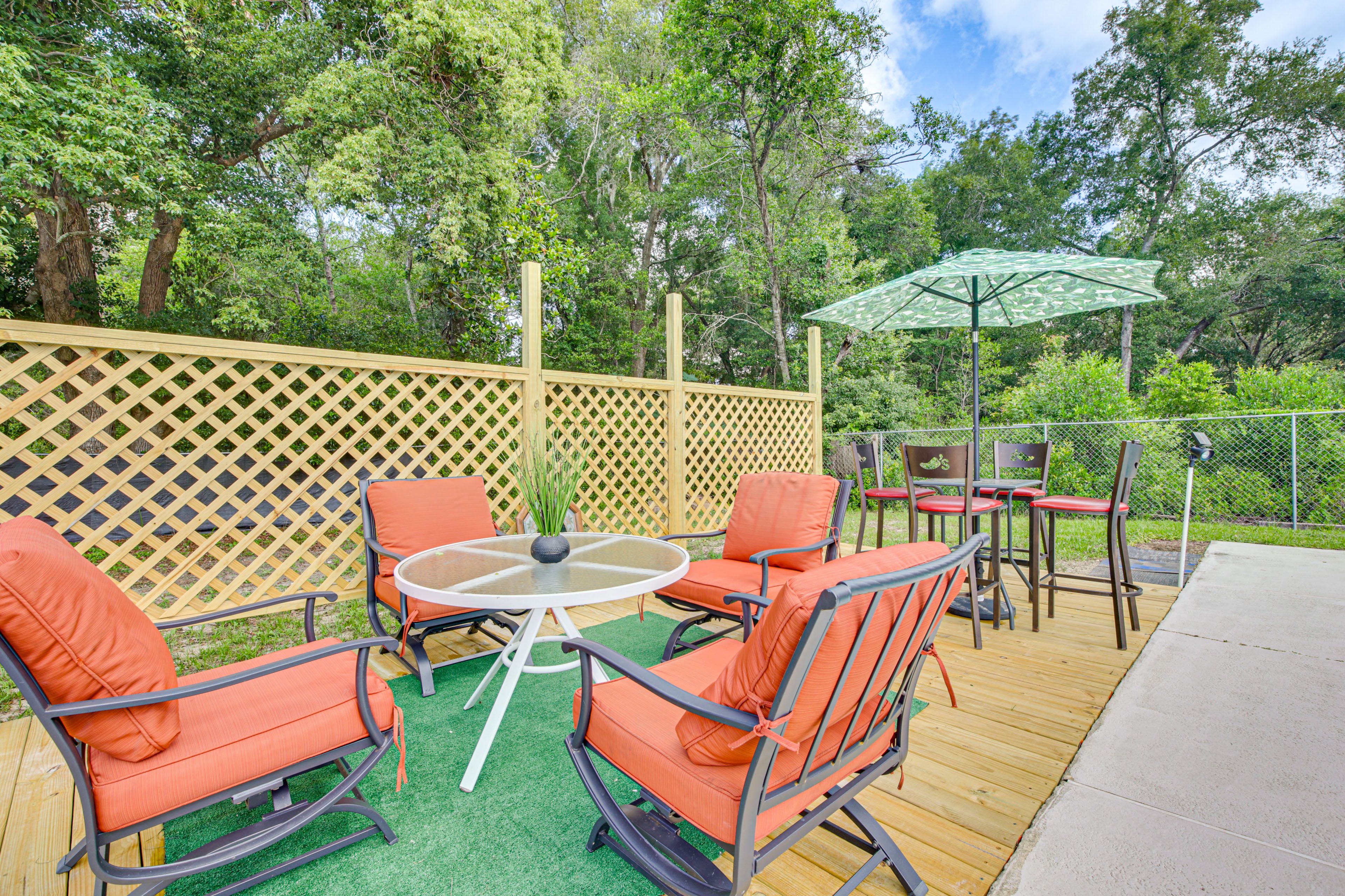 Pool Deck with Dining Table