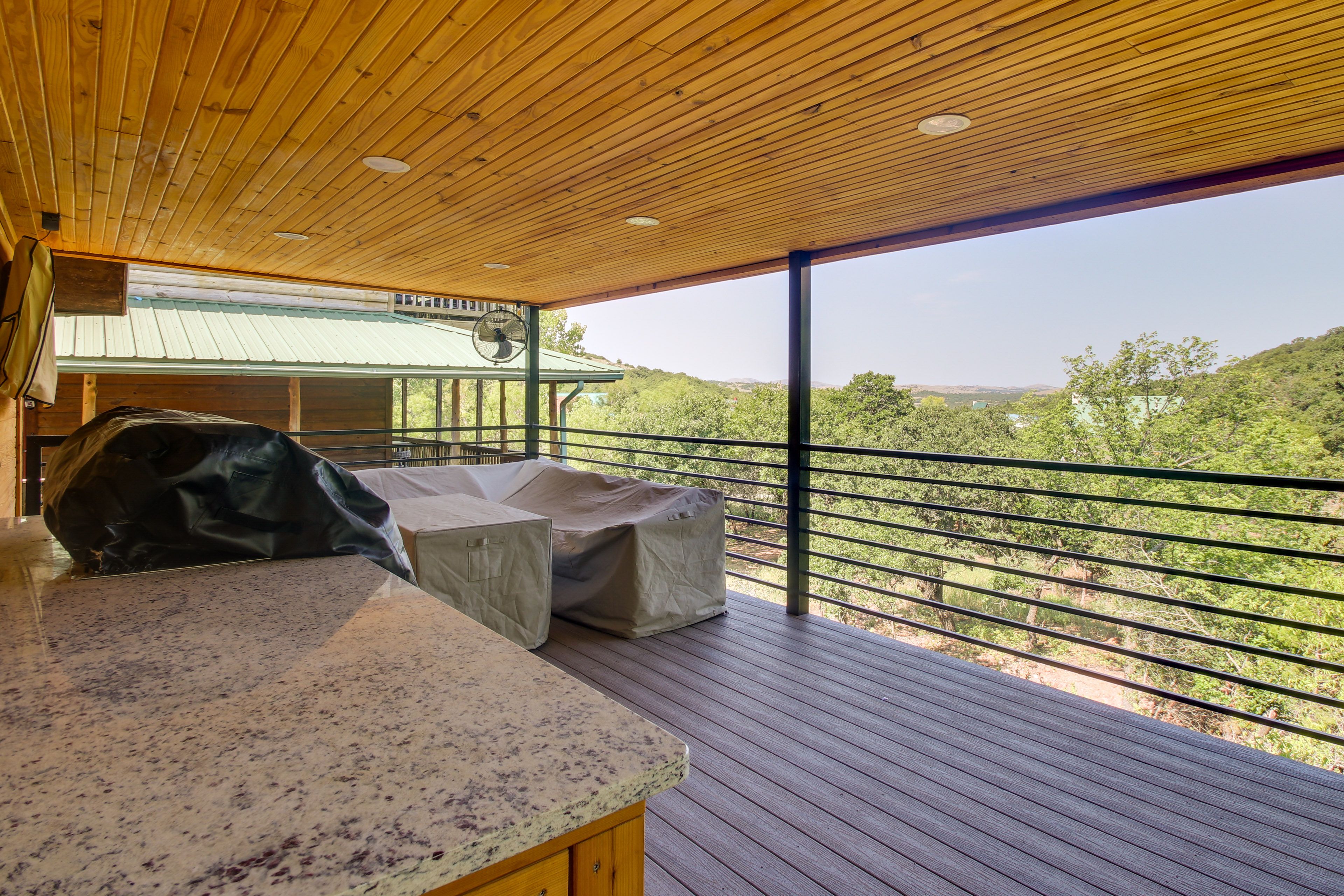 Covered Deck | Mountain Views