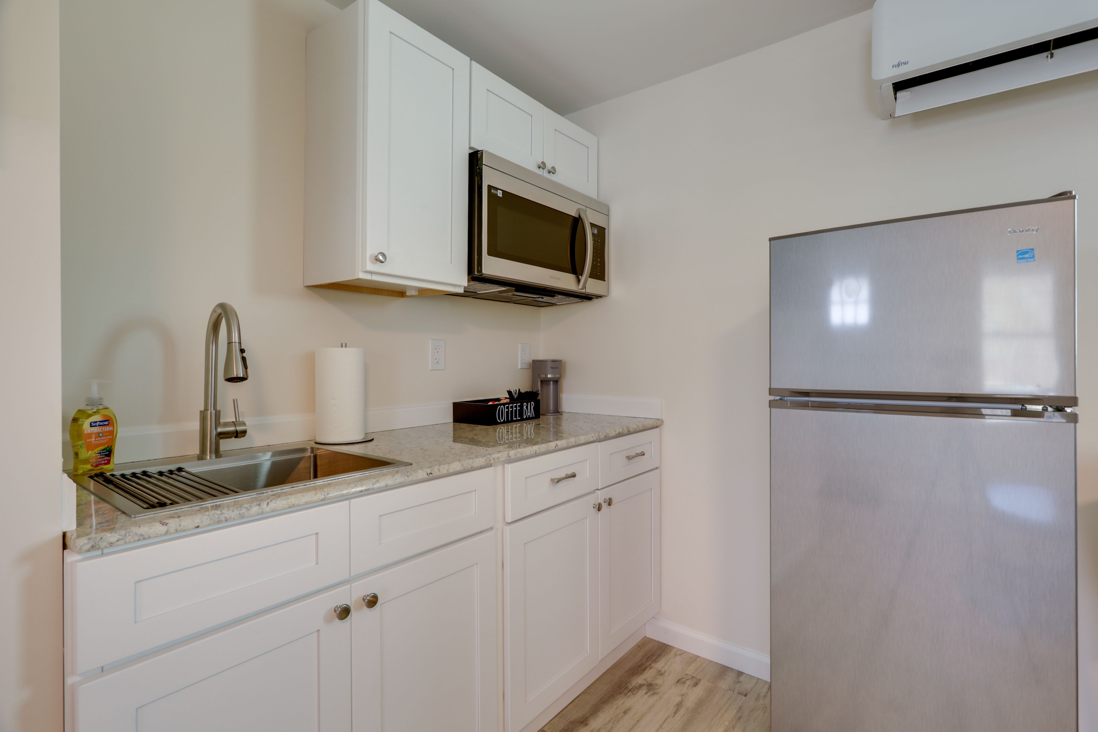 Kitchenette | Keurig Coffee Maker | Toaster Oven | Cooking Basics