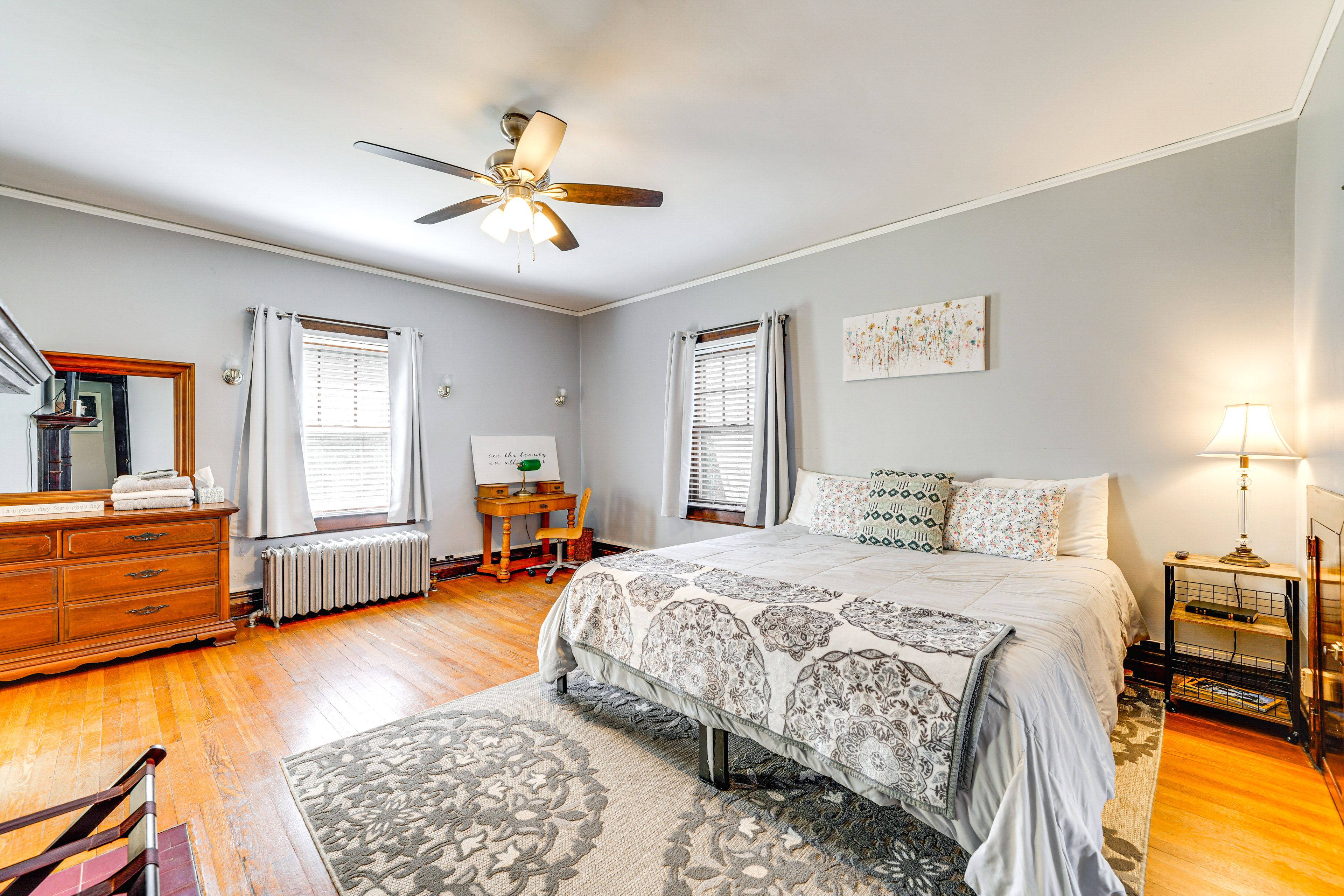Bedroom 1 | 2nd Floor | King Bed | Smart TV | Linens Provided