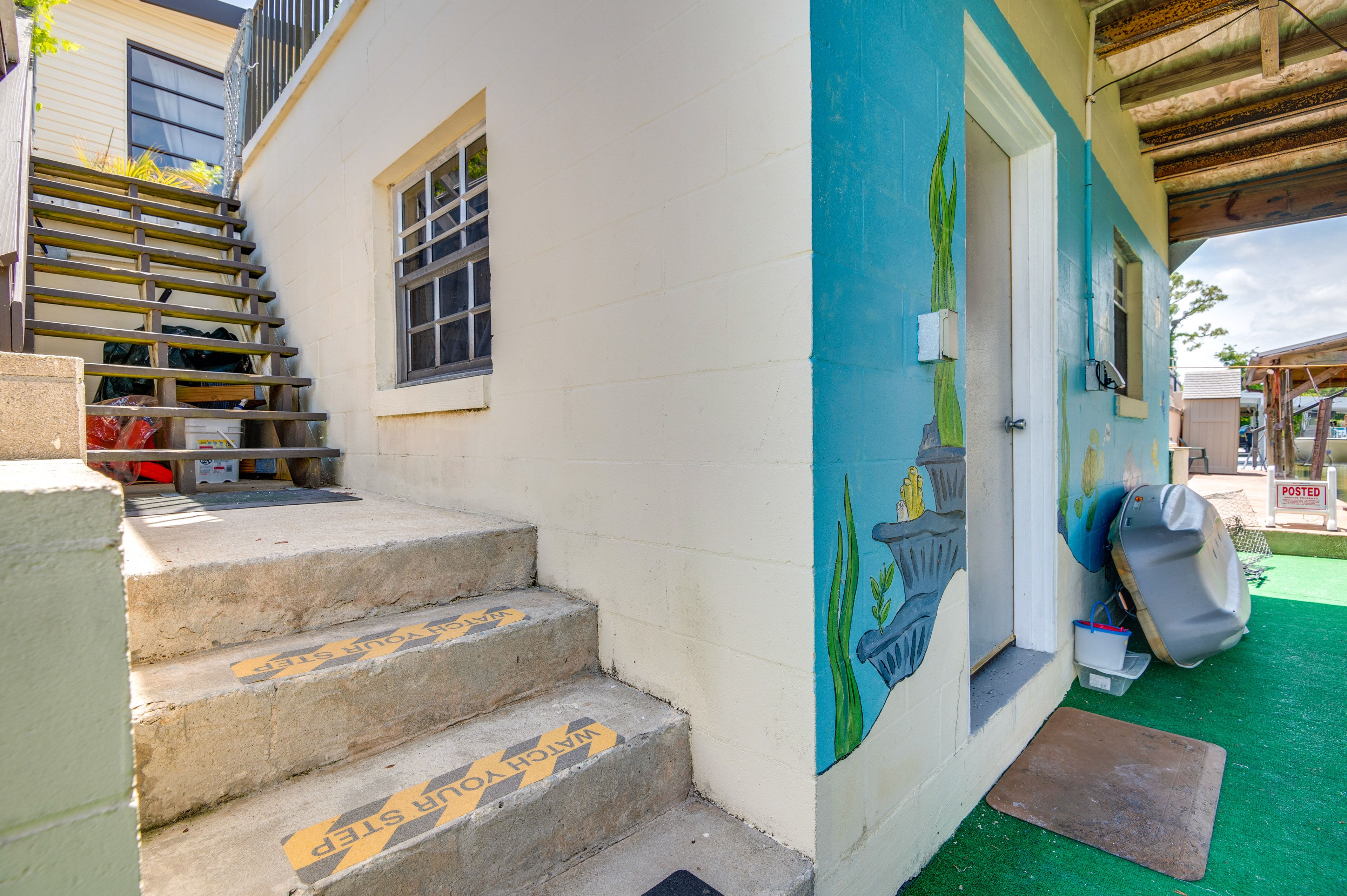Stairs to Detached Bedrooms