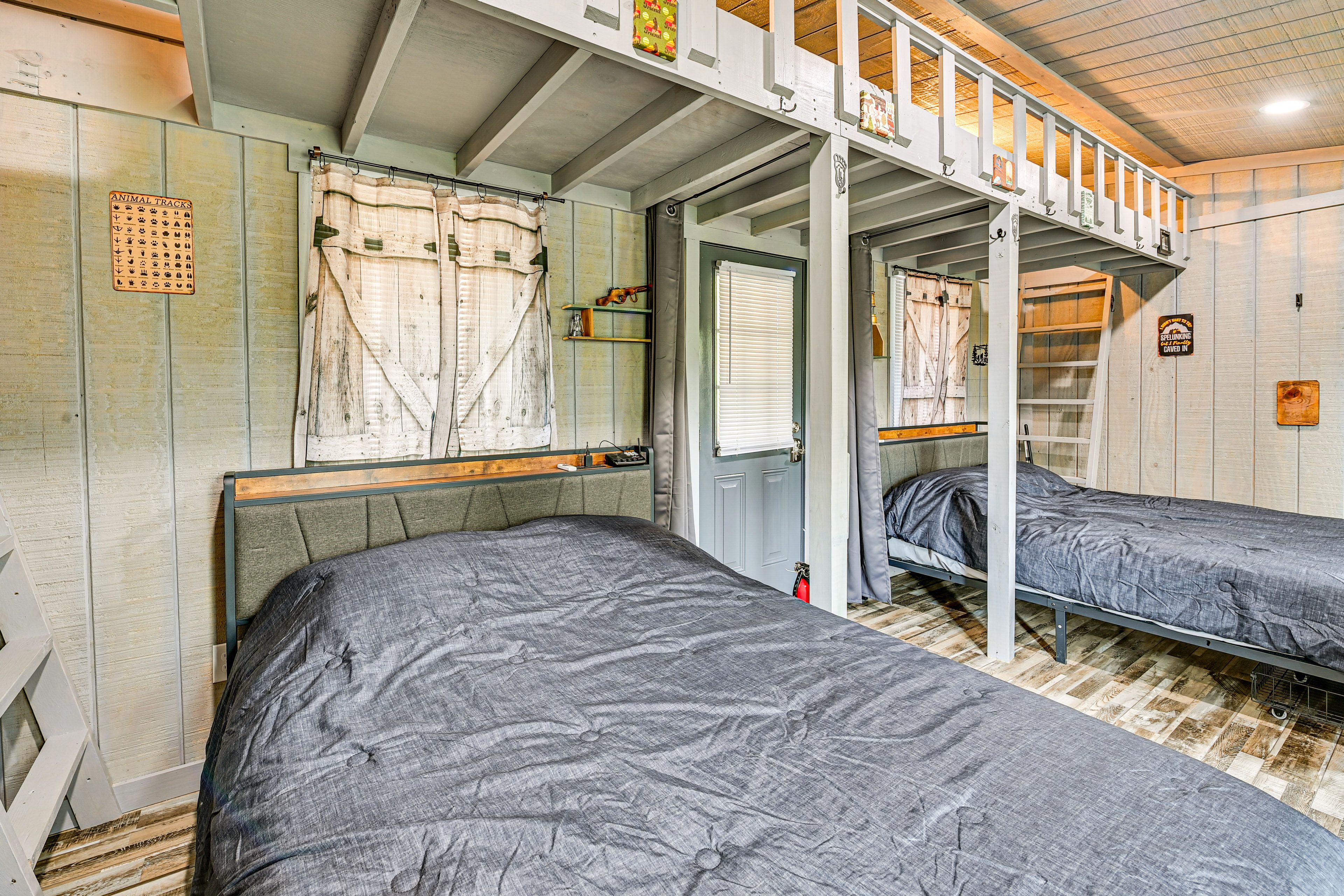Bedroom 1 | 2 Queen Beds | Dining Area | 1st Floor