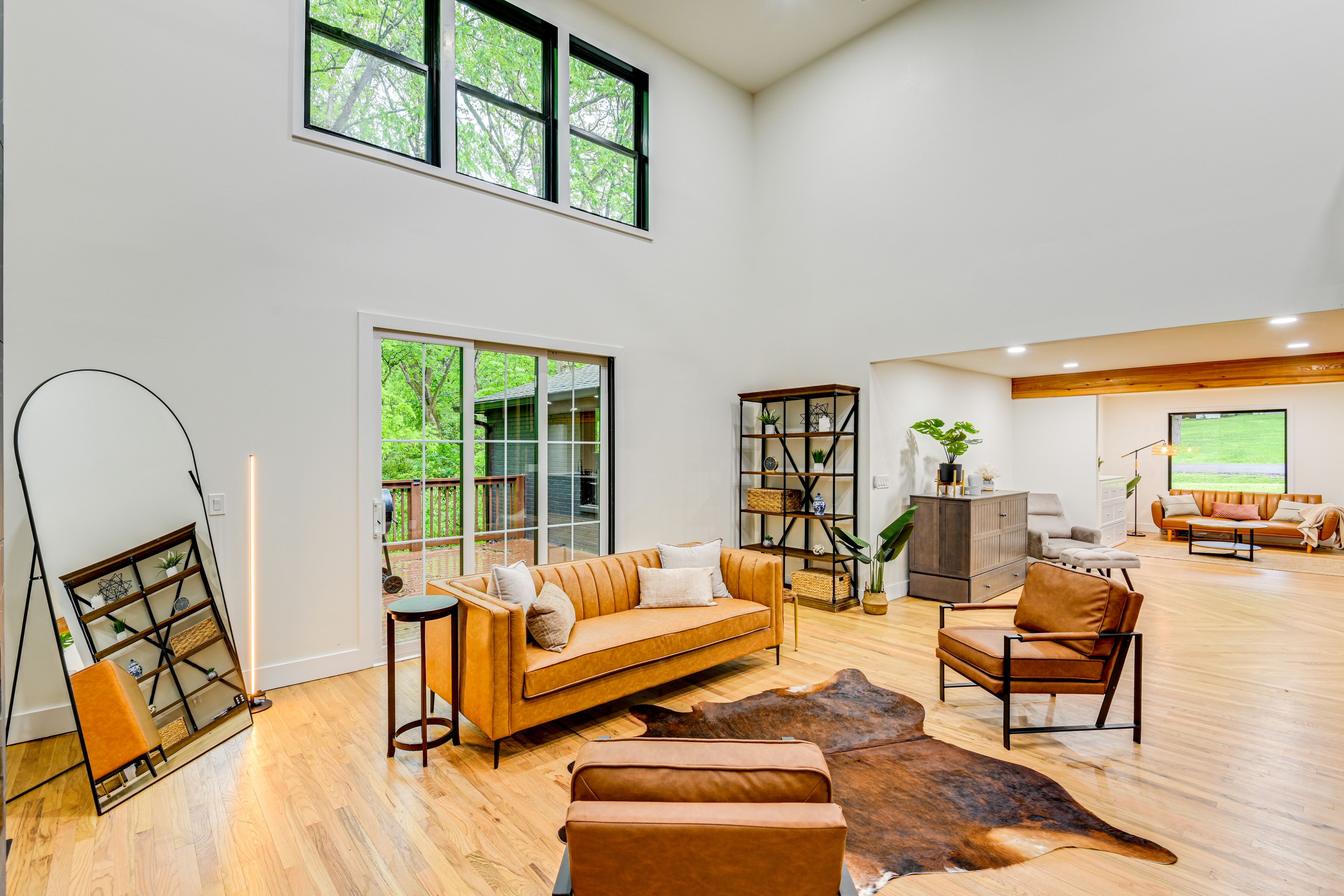 Living Room | Queen Sleeper Sofa | Electric Fireplace | 1st Floor