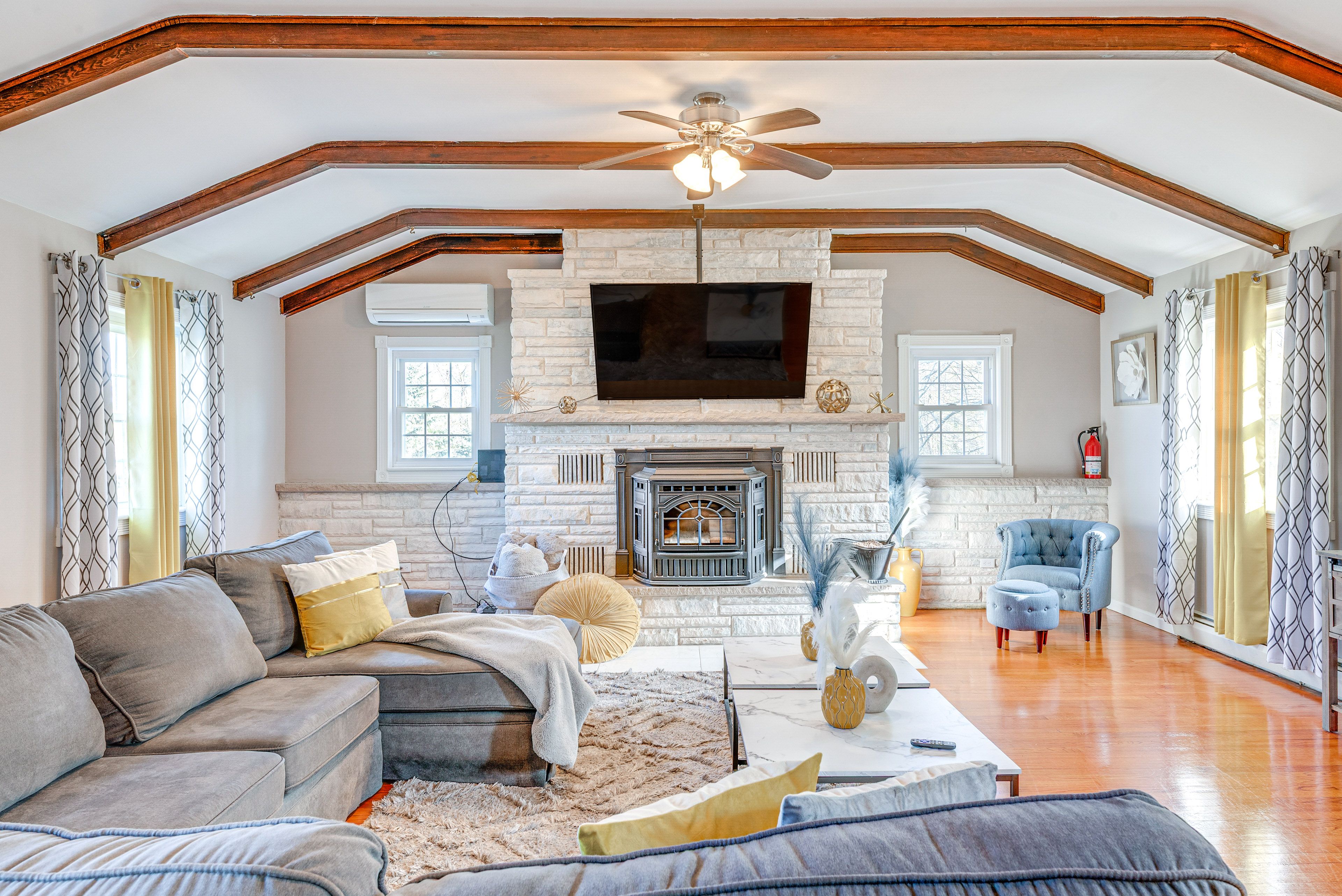 Covington Township Vacation Rental | 4BR | 3BA | 1 Step to Enter | 3,096 Sq Ft