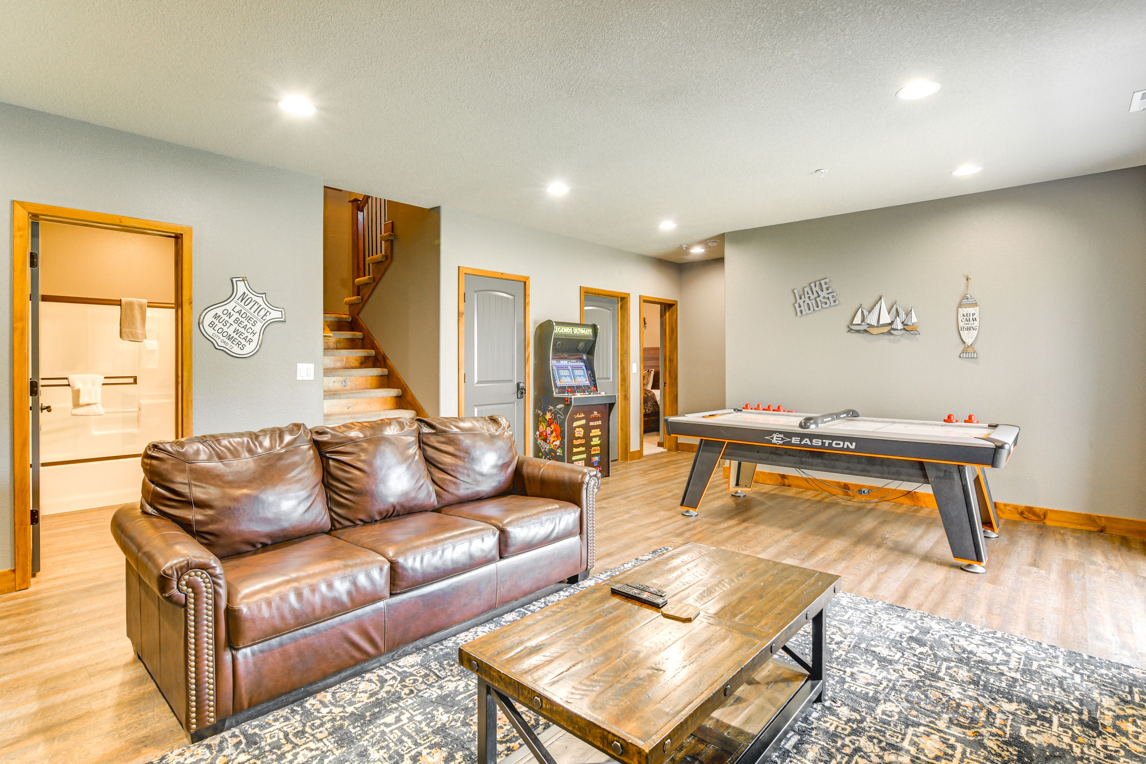 Game Room | Multi-Level Home | Arcade Game | Air Hockey Table