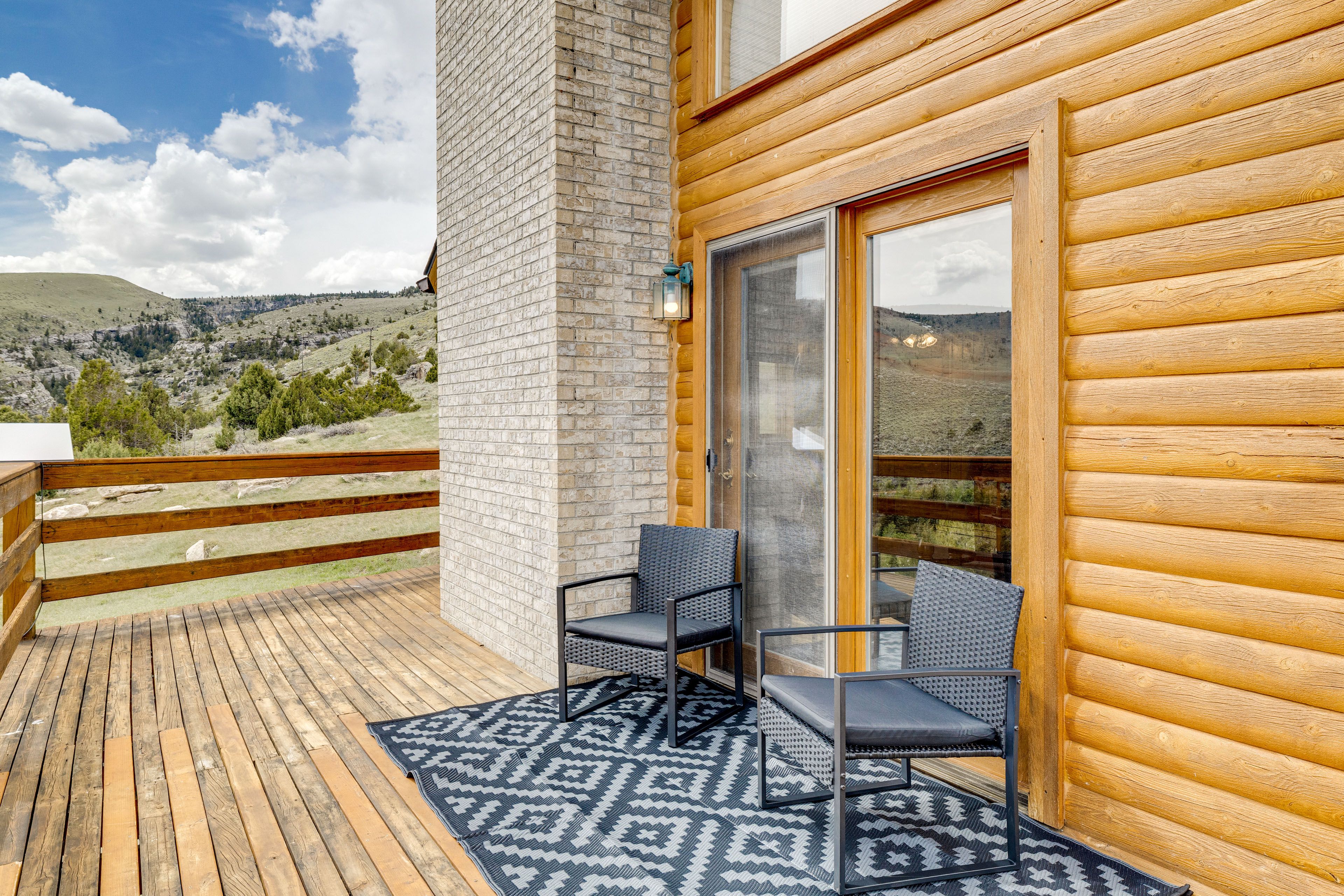 House Exterior | Wraparound Deck w/ Seating | Gas Grill