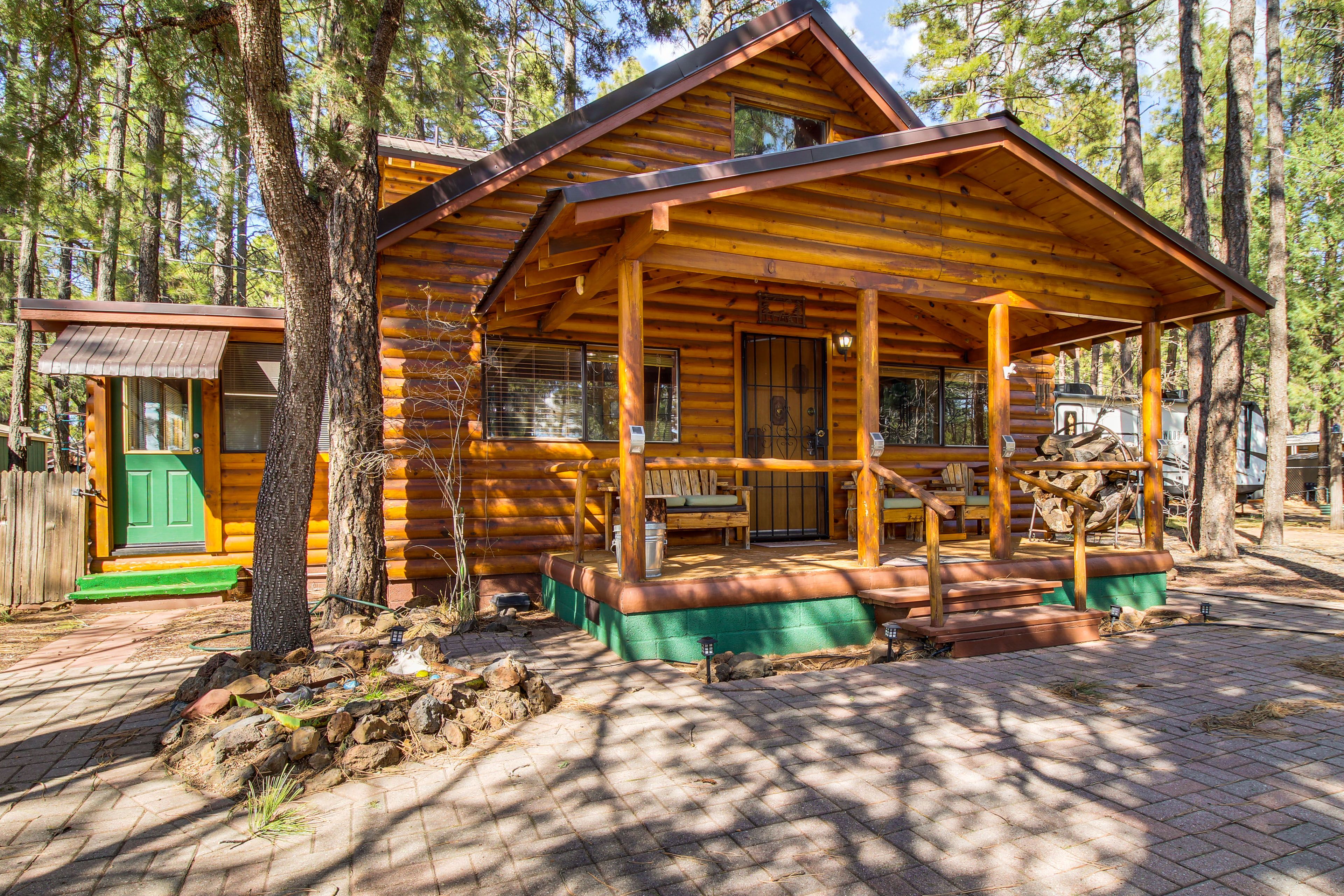 Property Exterior | 2-Story Cabin | Keyless Entry