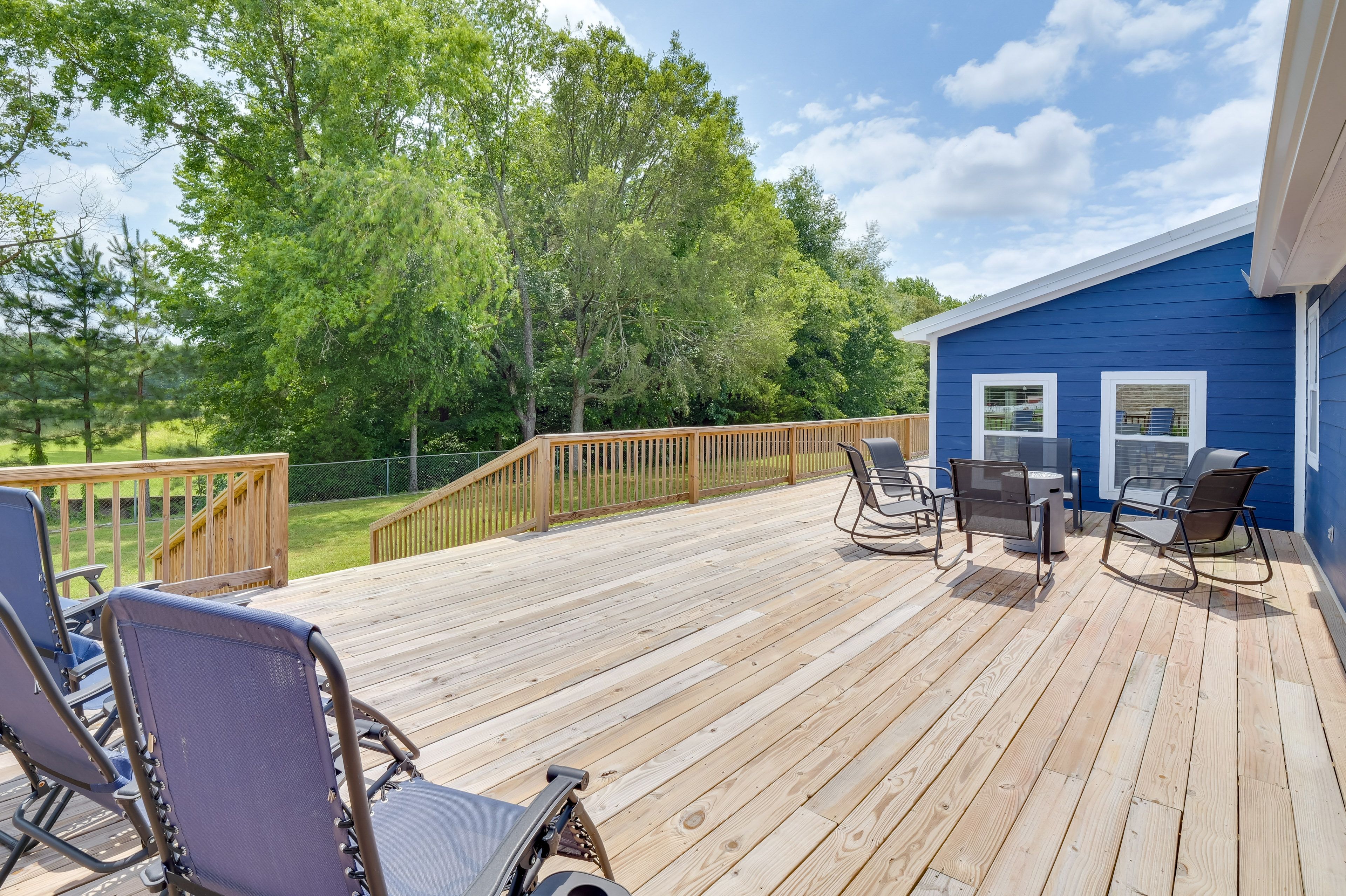 Deck | Gas Fire Pit | Lake View | 2-Story Home