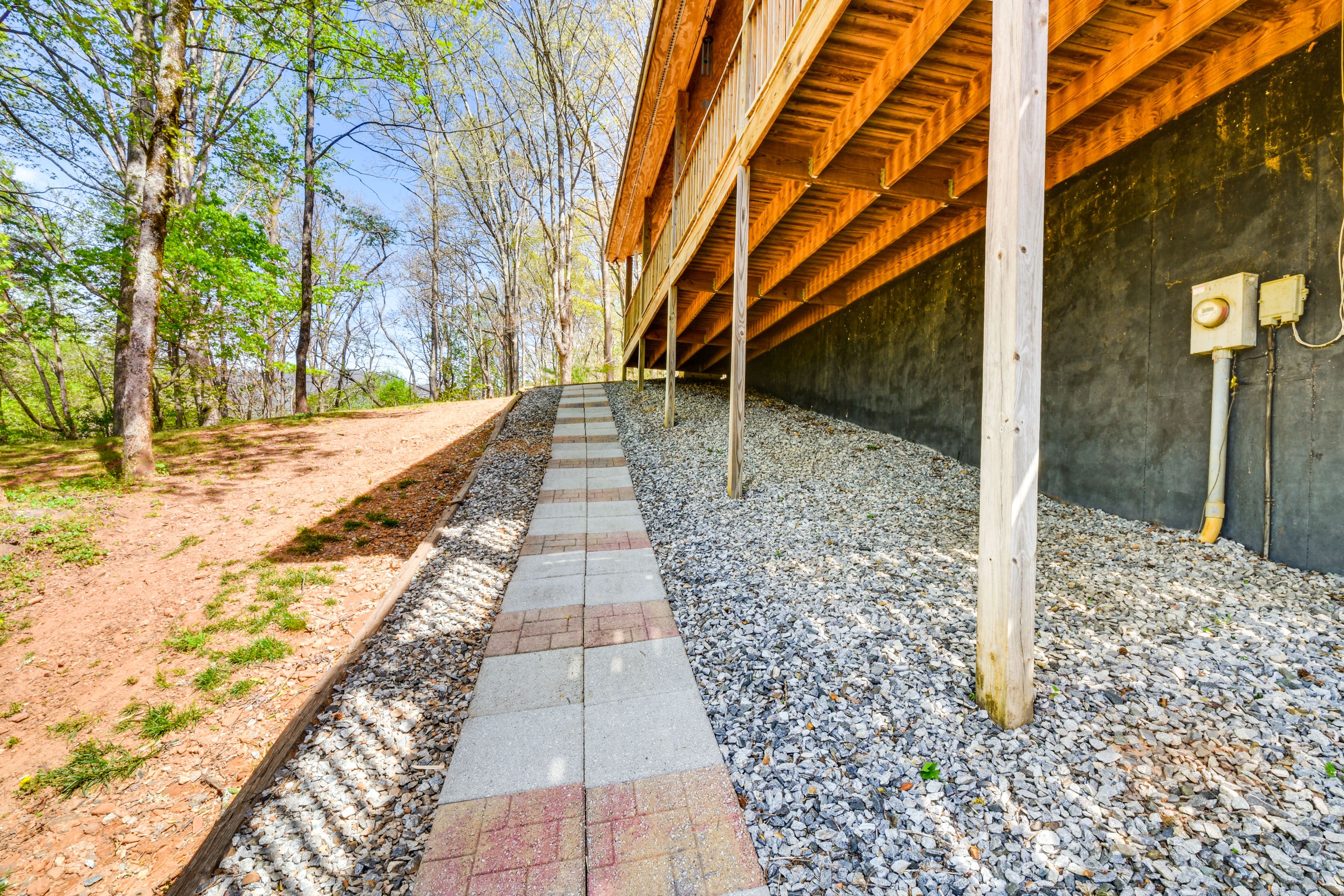 Sloping Walkway to Property Entrance