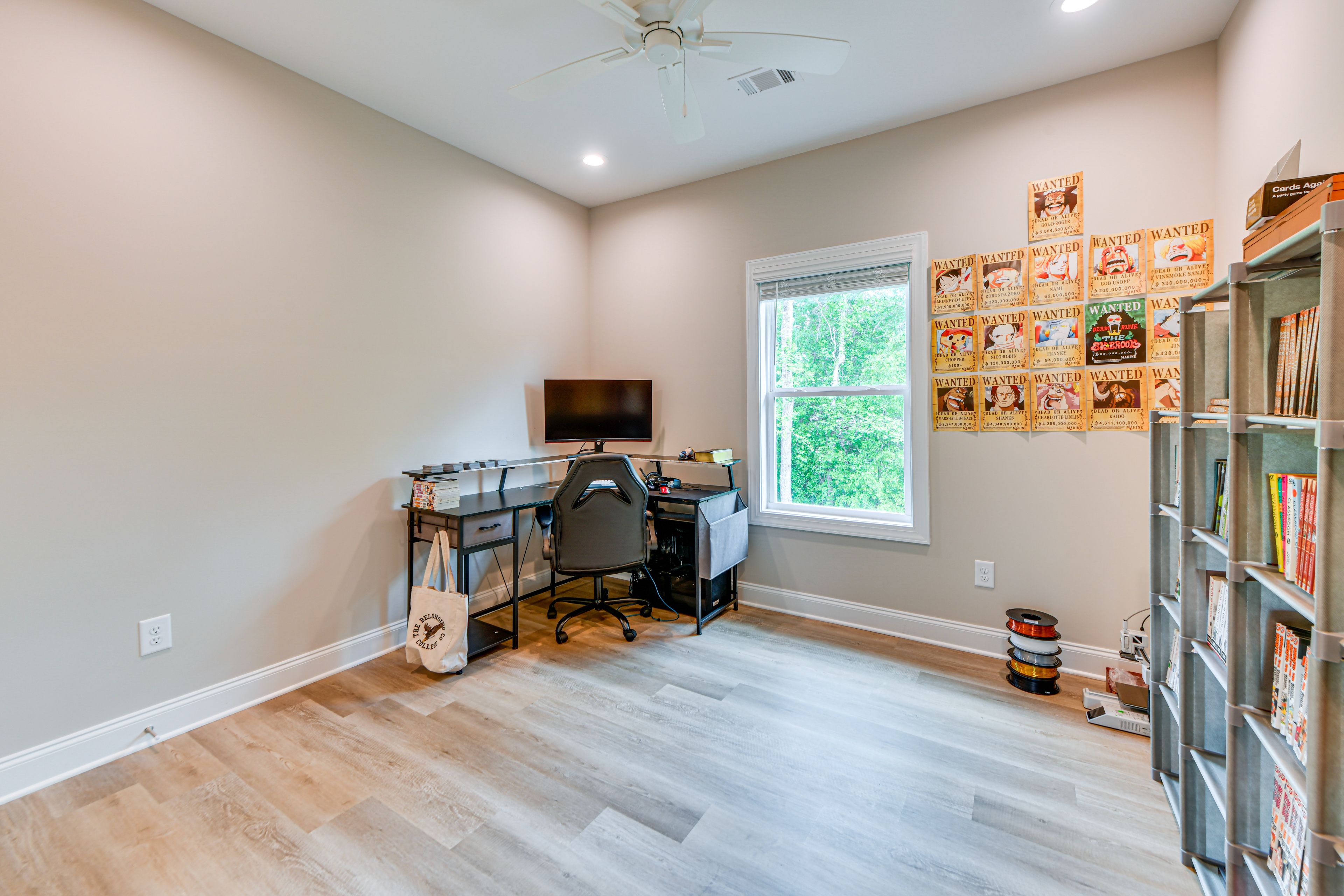Office | 2-Story Townhome | Laptop-Friendly Workspace w/ Monitor | Books