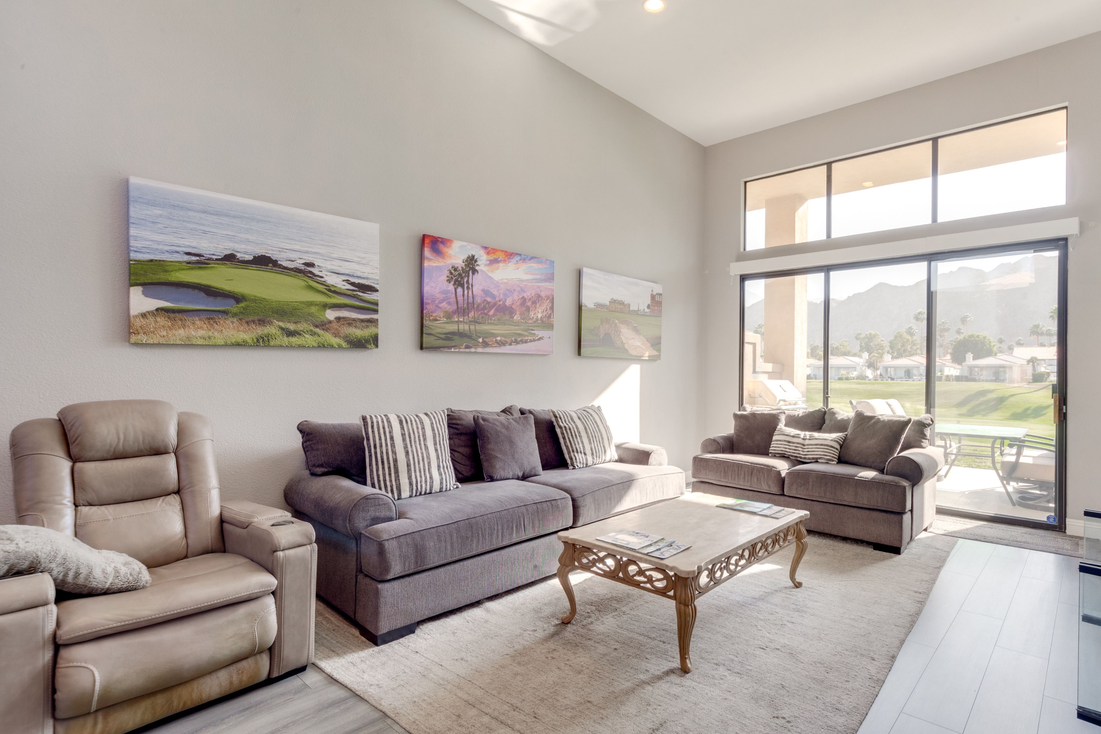 Living Room | Smart TV | Fireplace | Wet Bar | Patio Access
