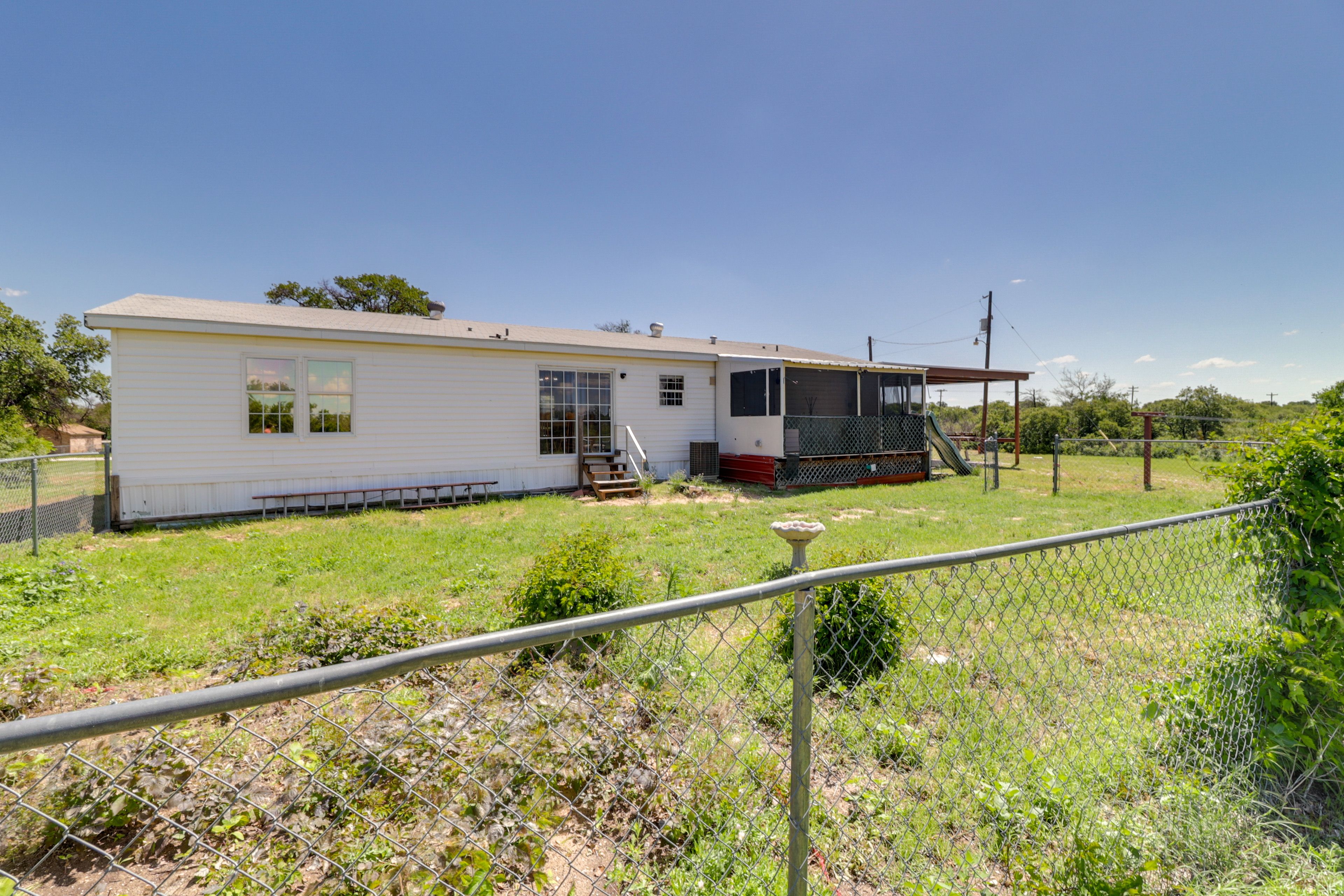 Fenced-In Backyard