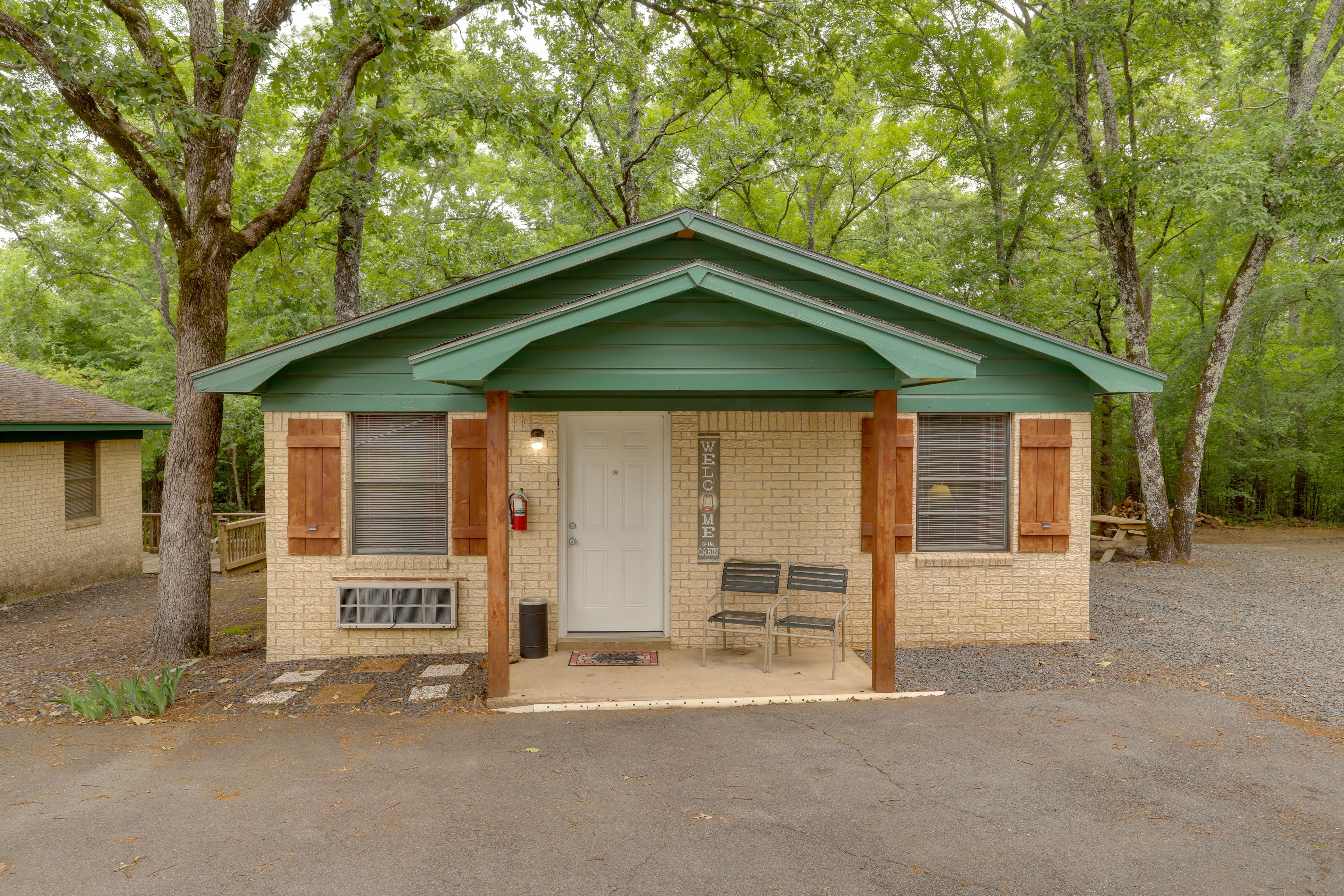 Cottage Exterior | Picnic Table | Charcoal Grill