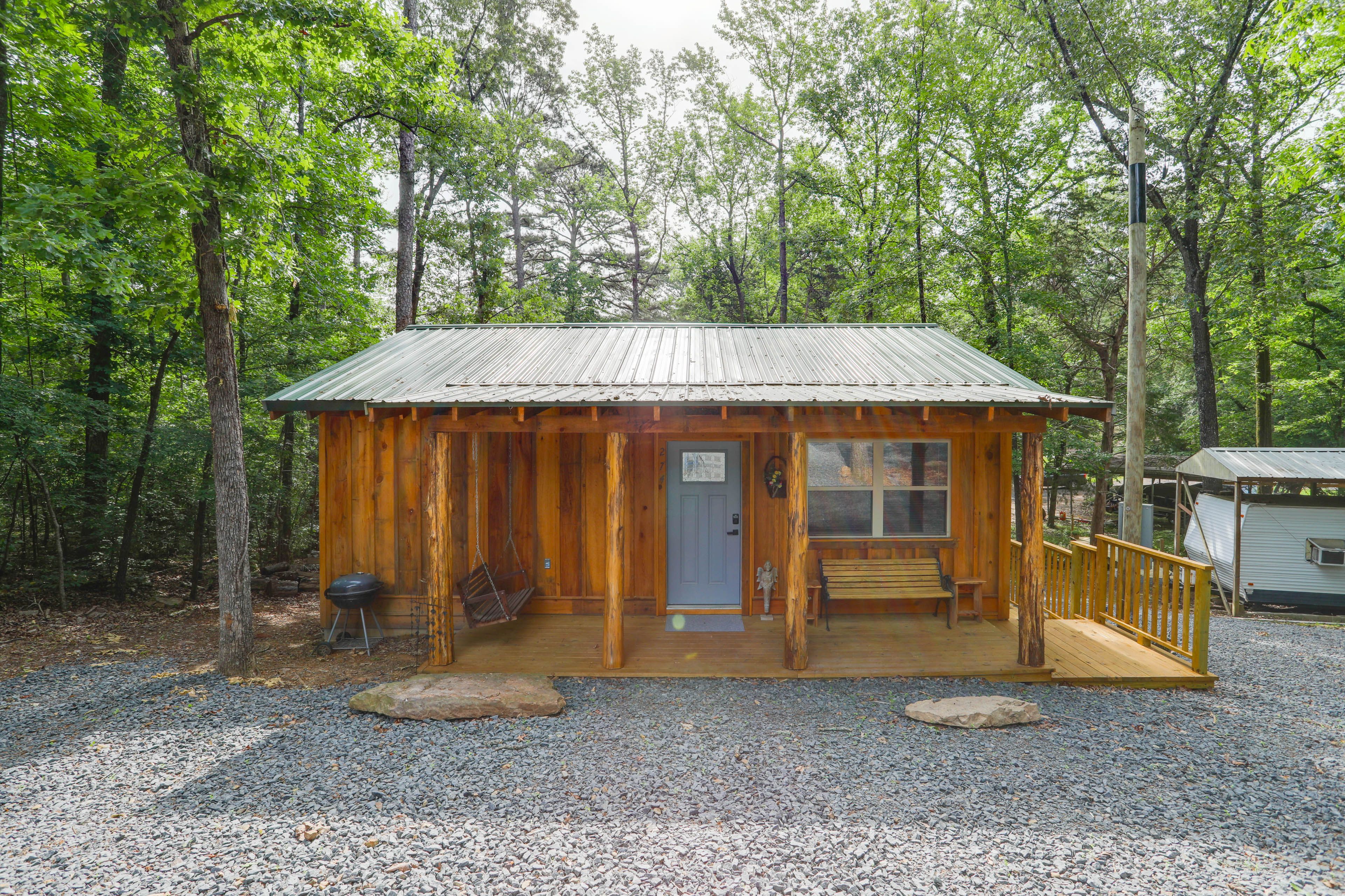 Cabin Entrance | Charcoal Grill