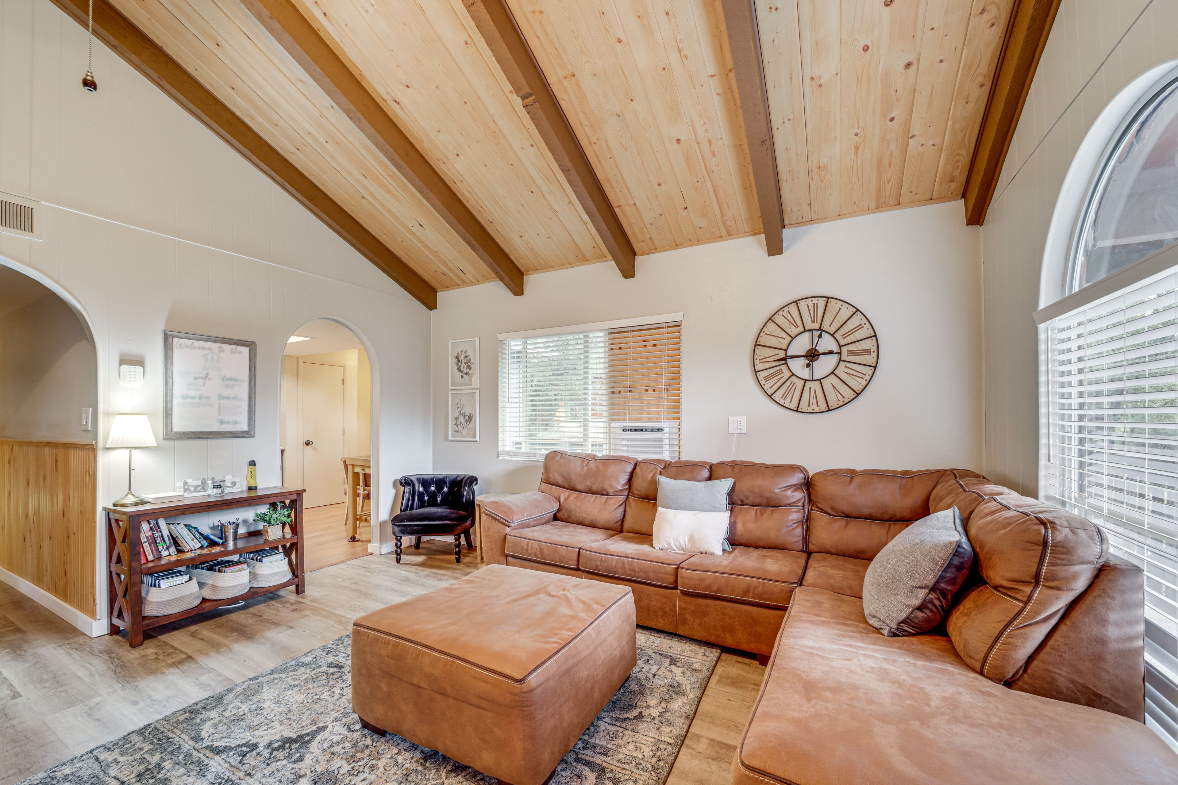 Living Room | Queen Sleeper Sofa | Free WiFi | Window A/C Units | Central Heat