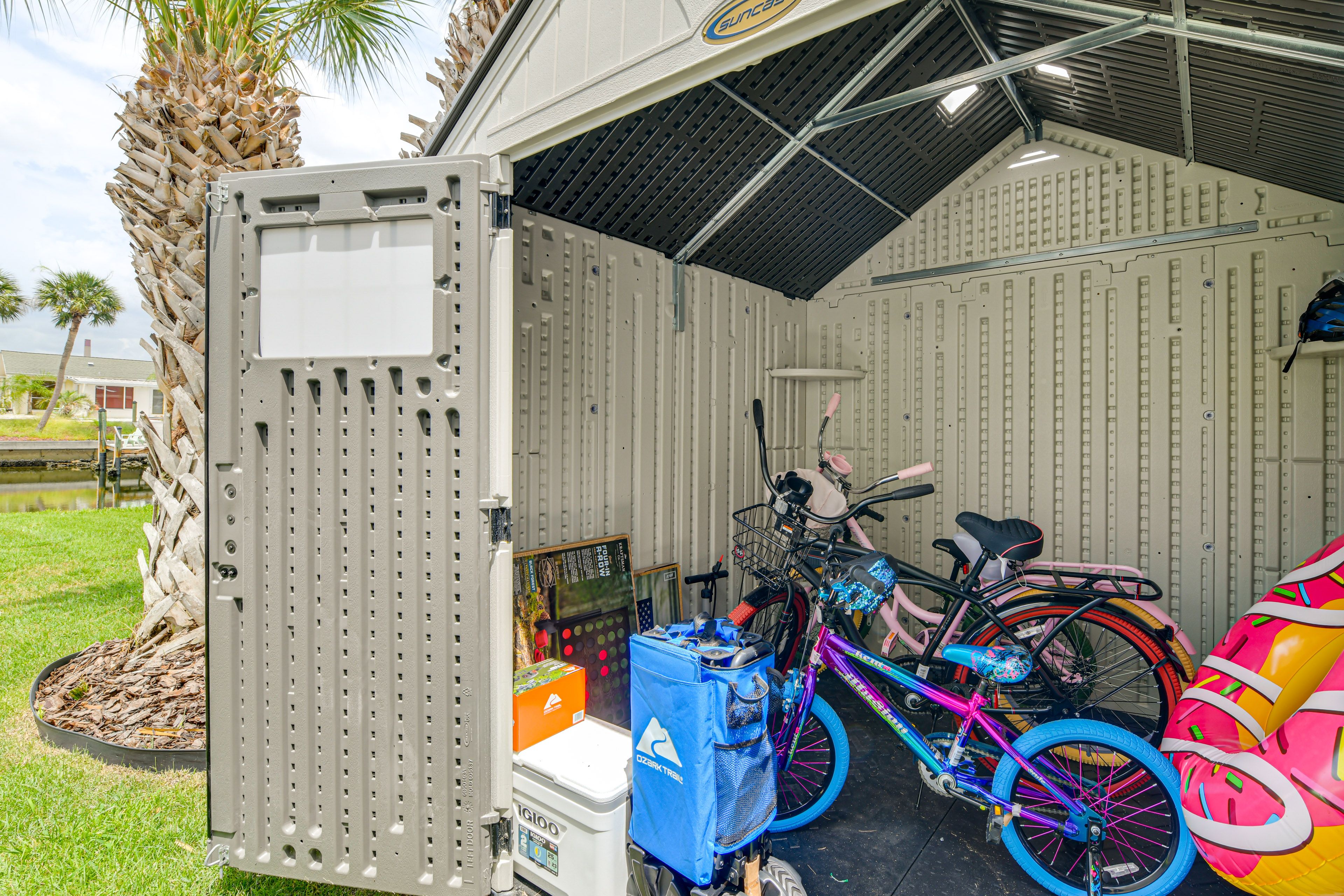 Shed | Pool Toys | Bicycles | Yard Games | Beach Equipment