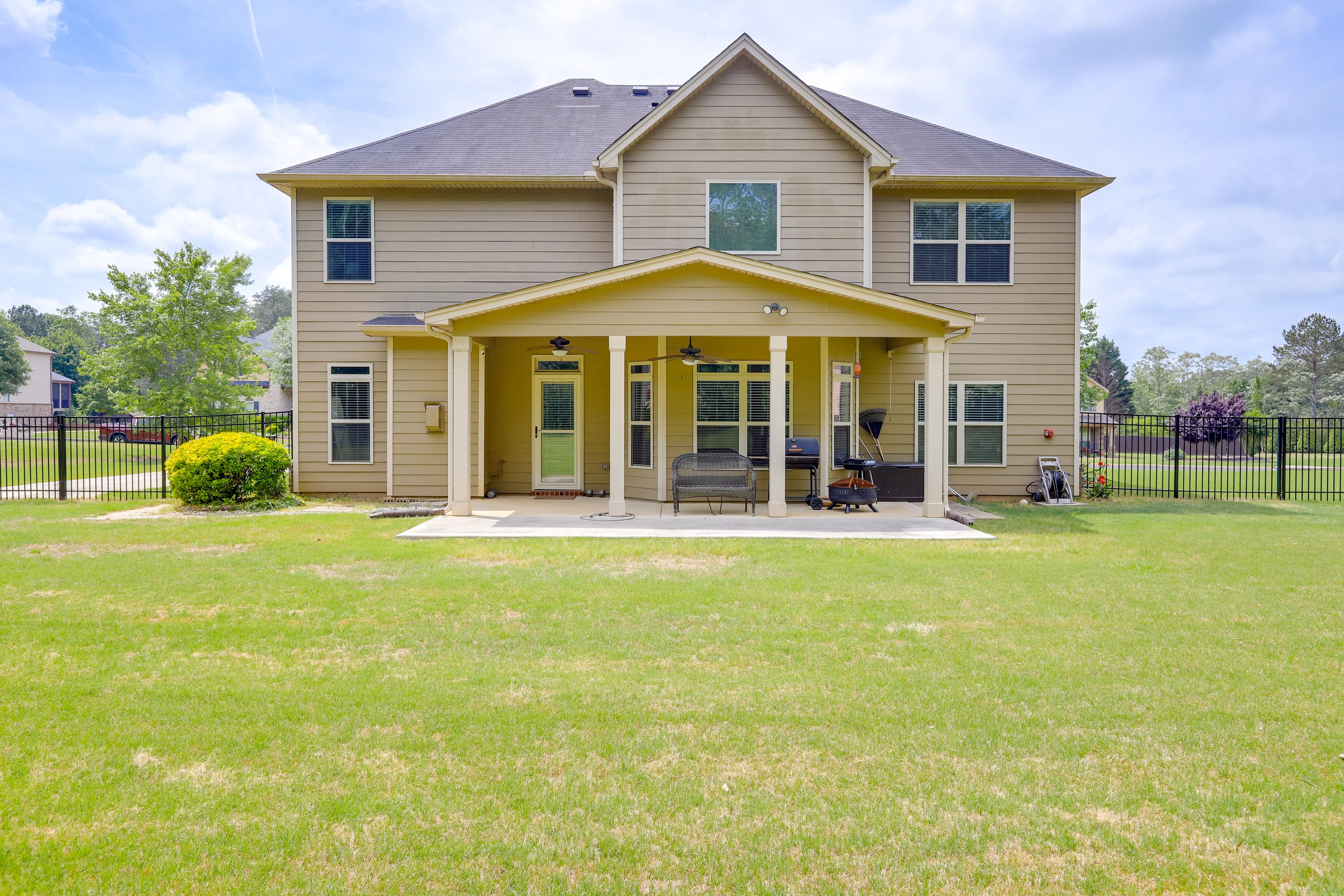 Back Exterior | Patio | Fire Pit | Grill | Fenced Yard