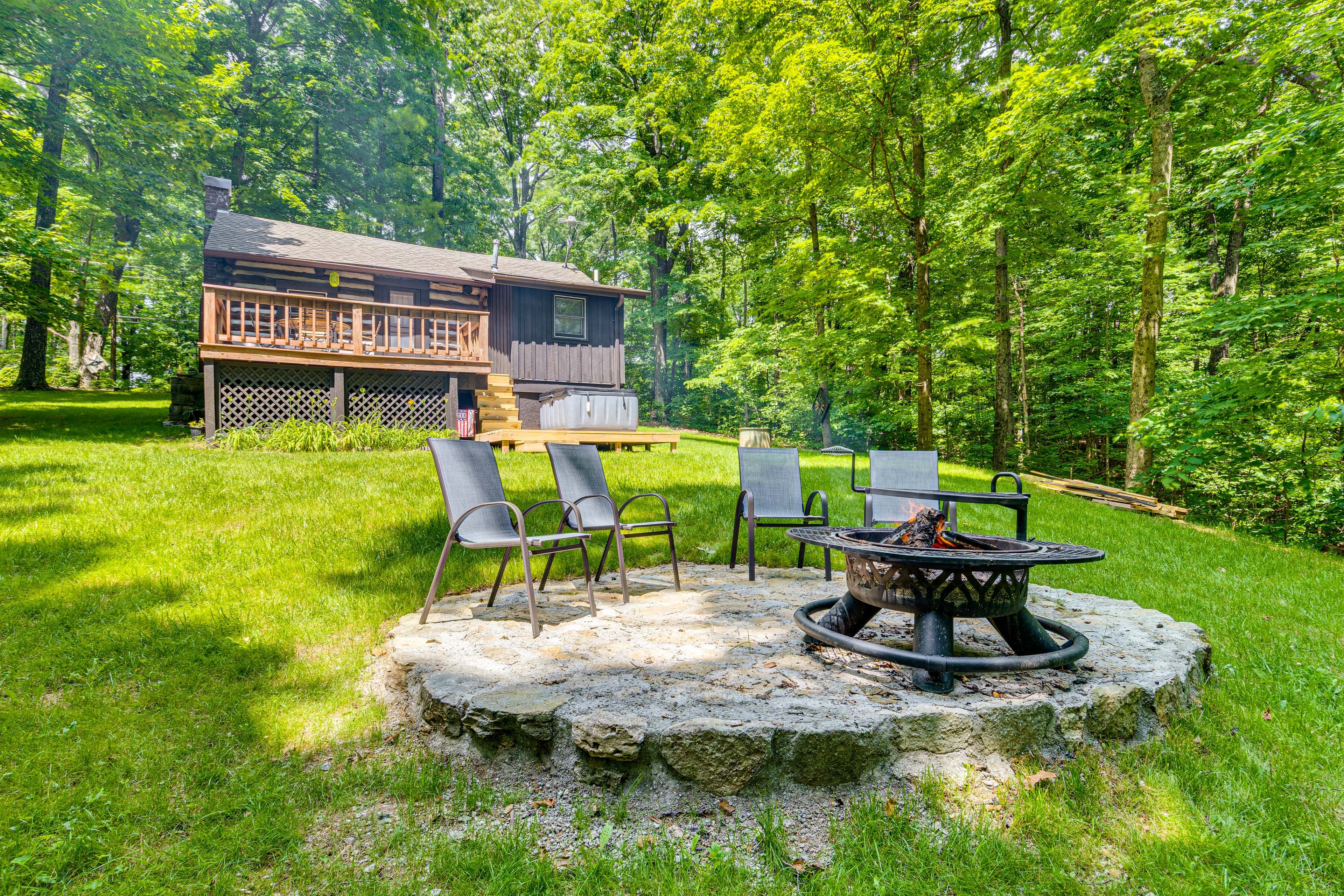 Wood-Burning Fire Pit | Seating