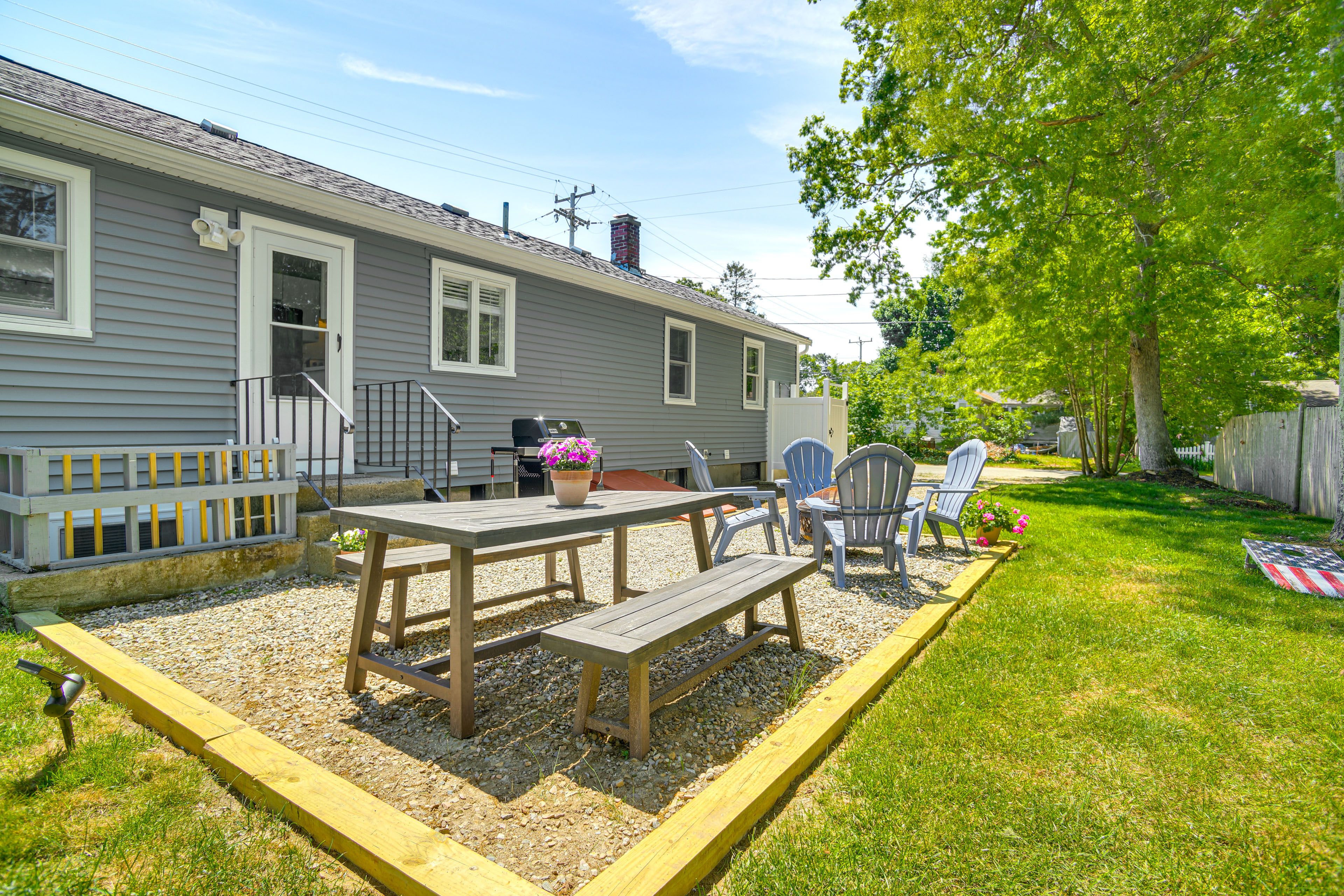 Falmouth Vacation Rental | 4BR | 2BA | 4 Steps to Enter | 1,000 Sq Ft