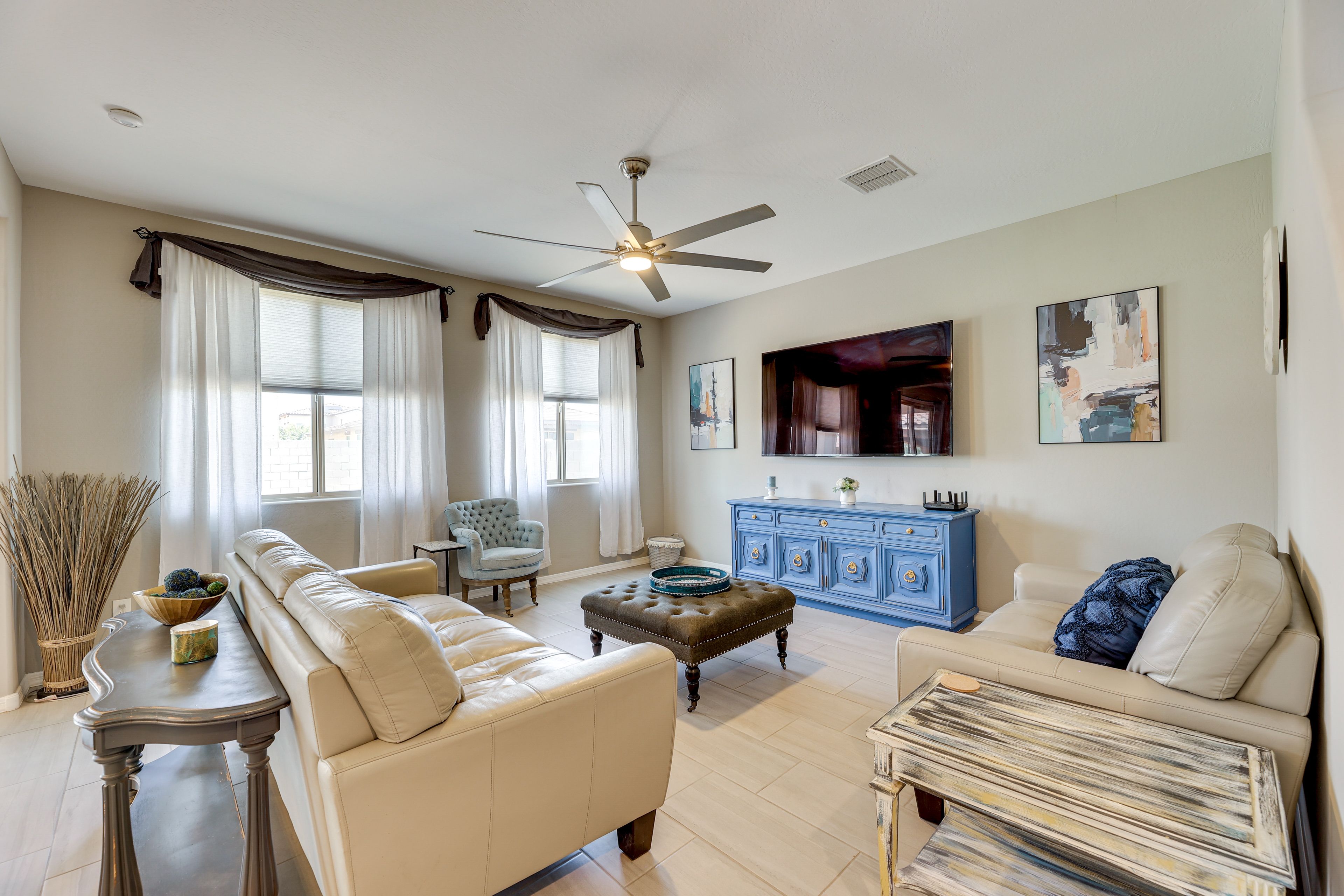 Goodyear Vacation Rental | 4BR | 3BA | 2,600 Sq Ft | 1 Step Required