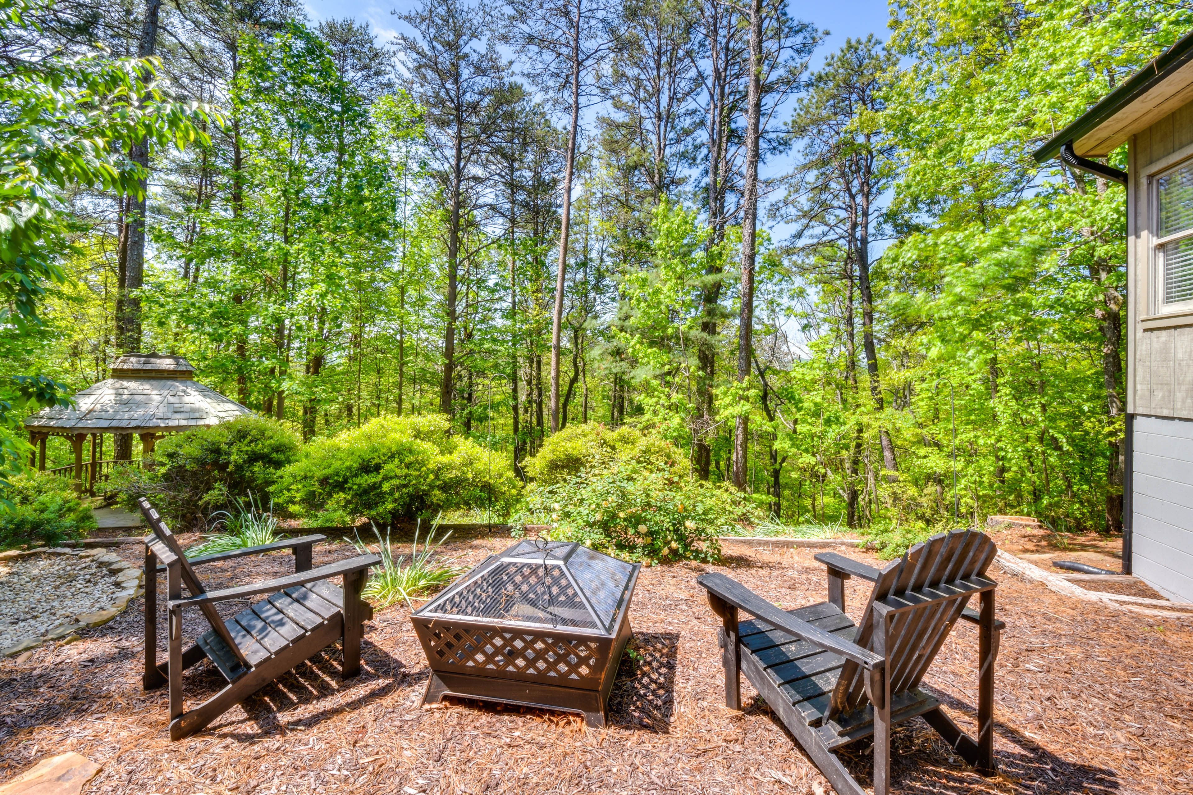 Exterior | Wood-Burning Fire Pit | Gazebo