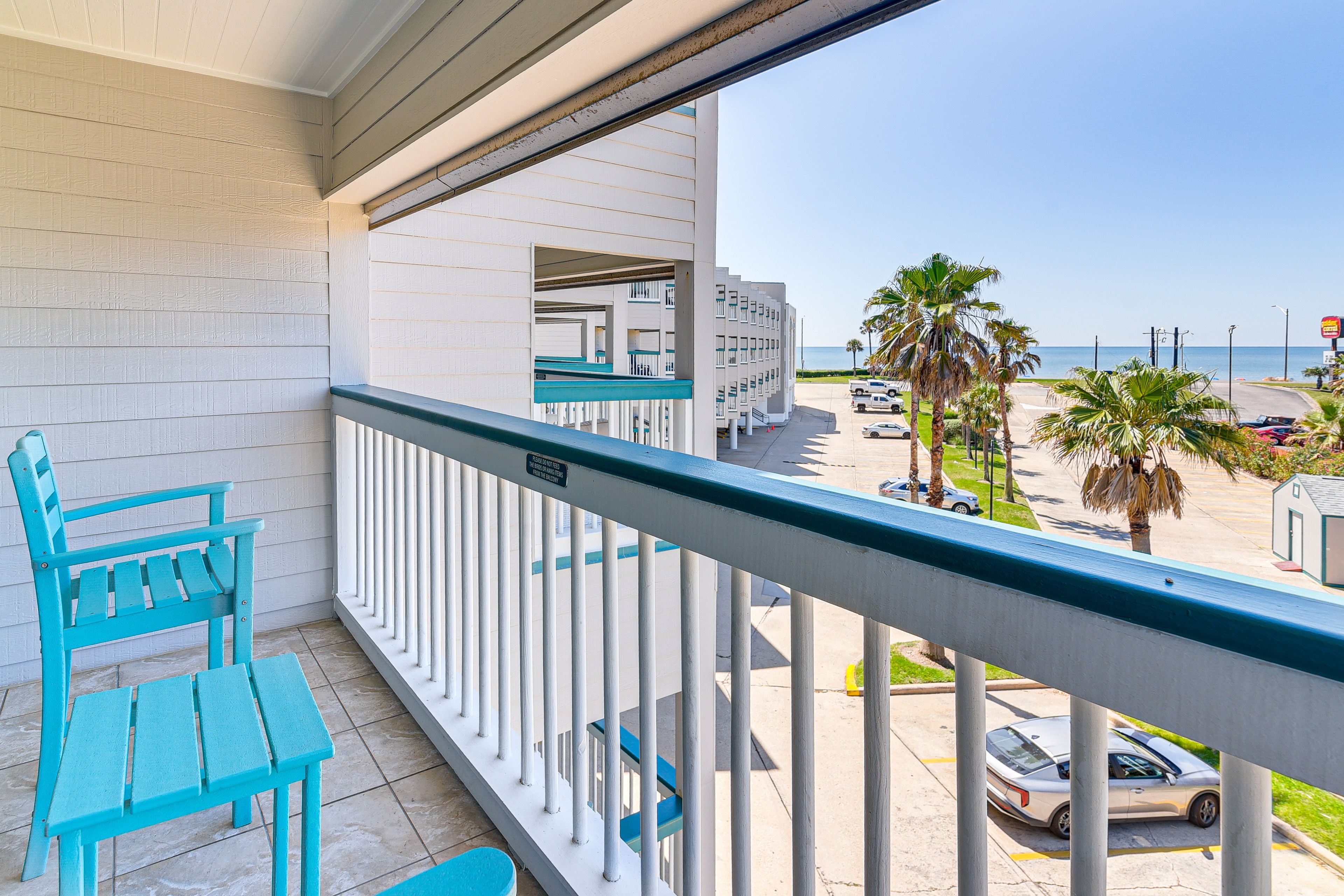 Galveston Vacation Rental | 1BR | 1BA | 462 Sq Ft | Step-Free Access (Elevator)