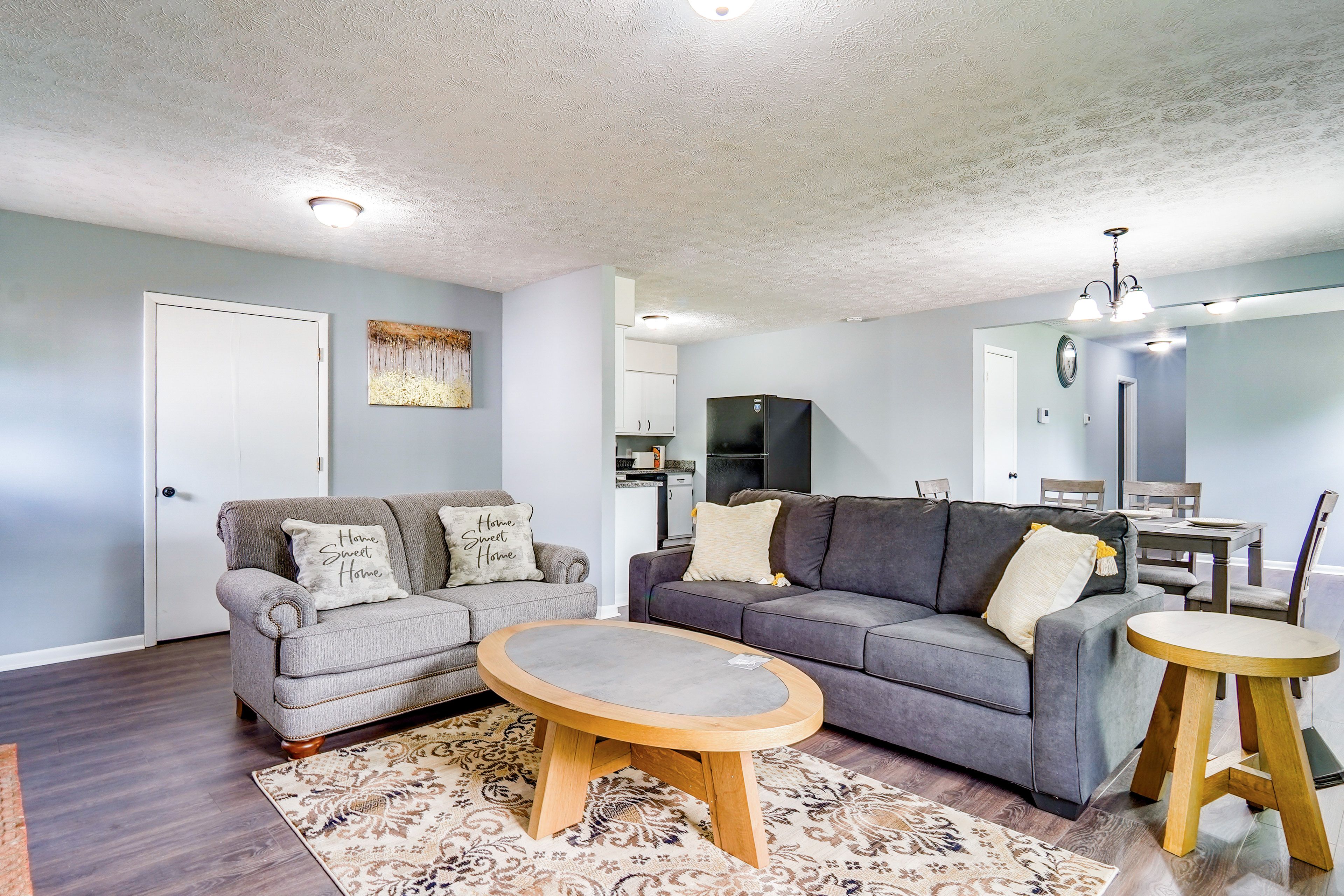 Living Room | Queen Sleeper Sofa | Central A/C & Heating