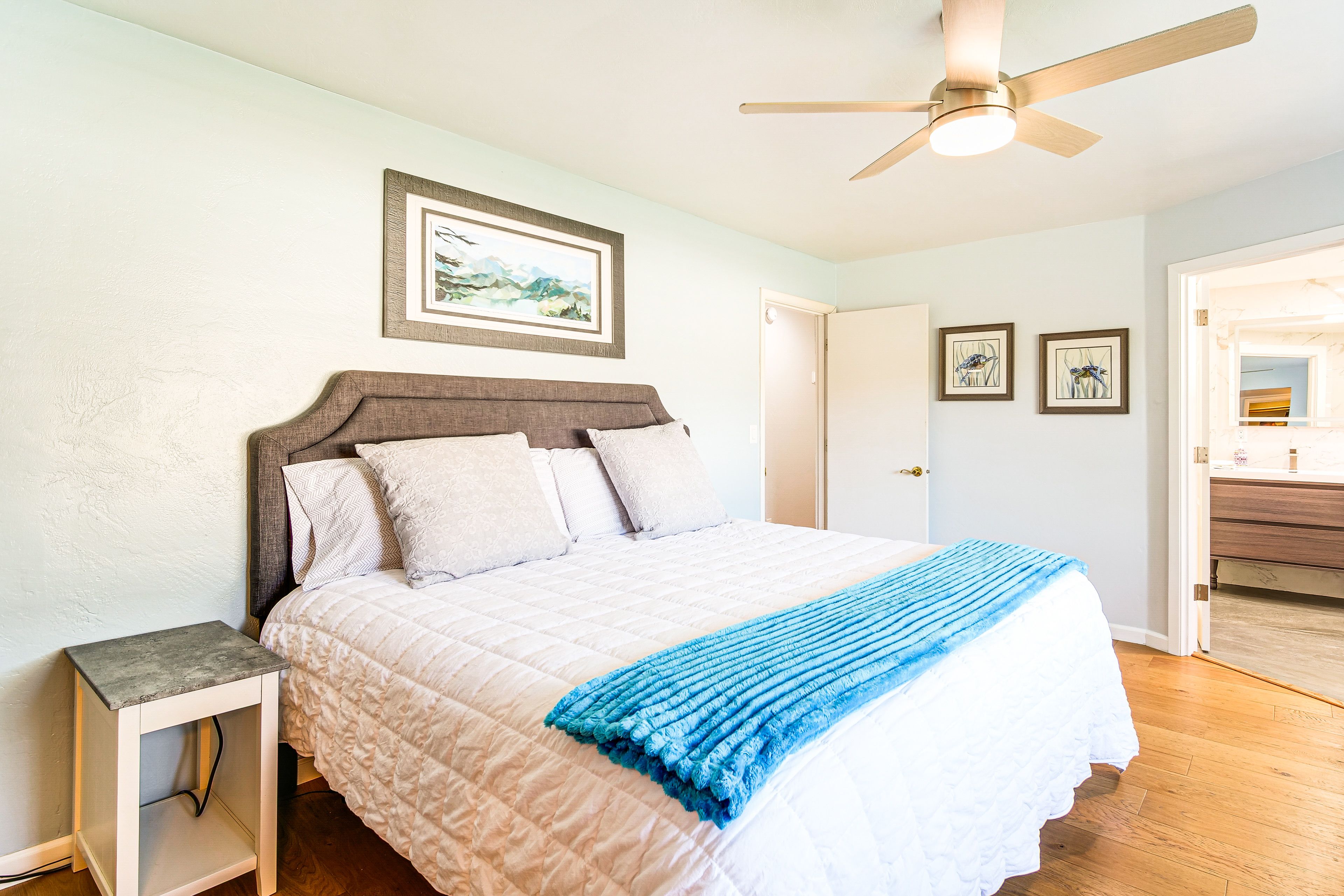 Bedroom 1 | 1st Floor | King Bed | En-Suite Bathroom | Linens Provided