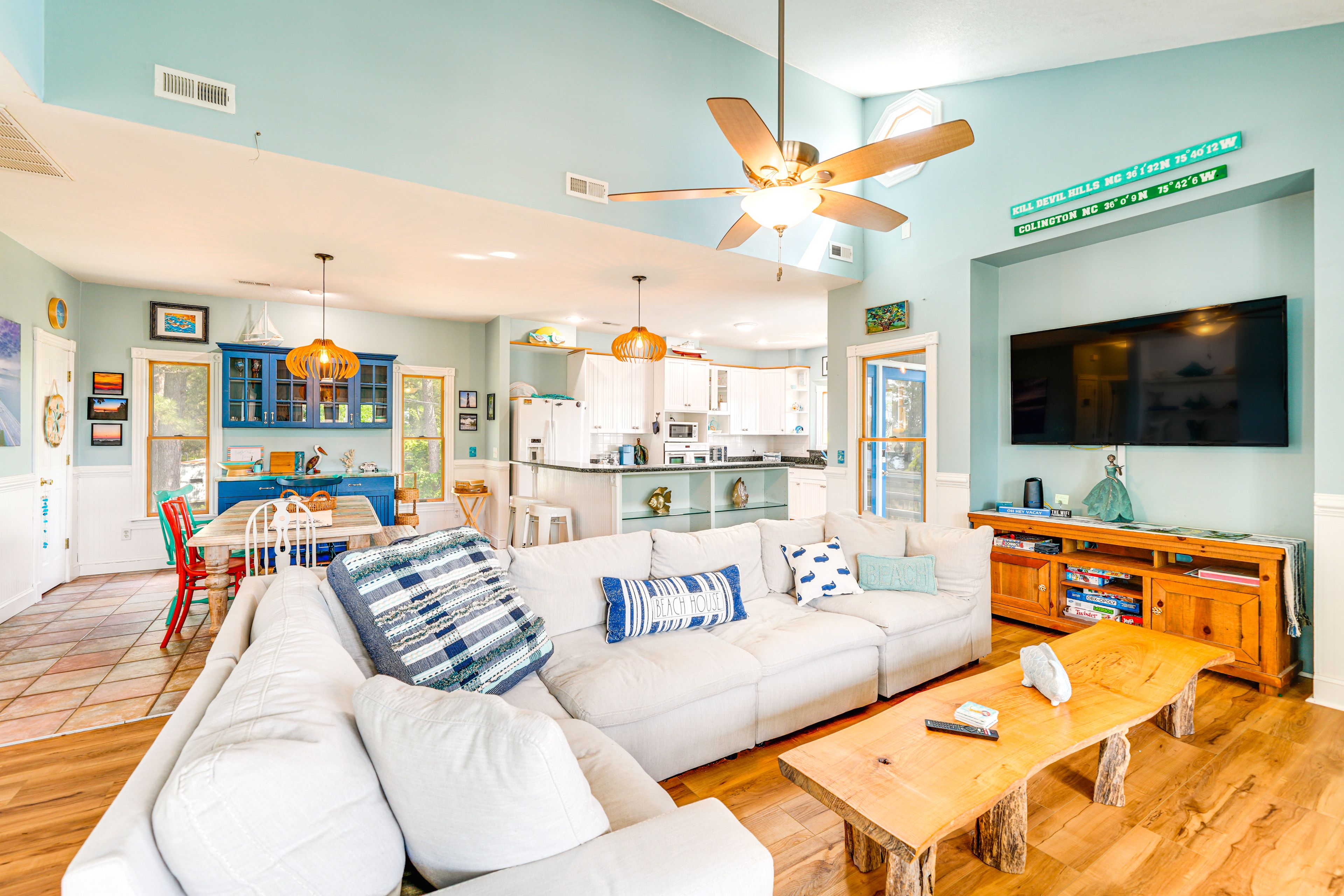 Kill Devil Hills Vacation Rental | 3BR | 2.5BA | 2,285 Sq Ft | Stairs Required