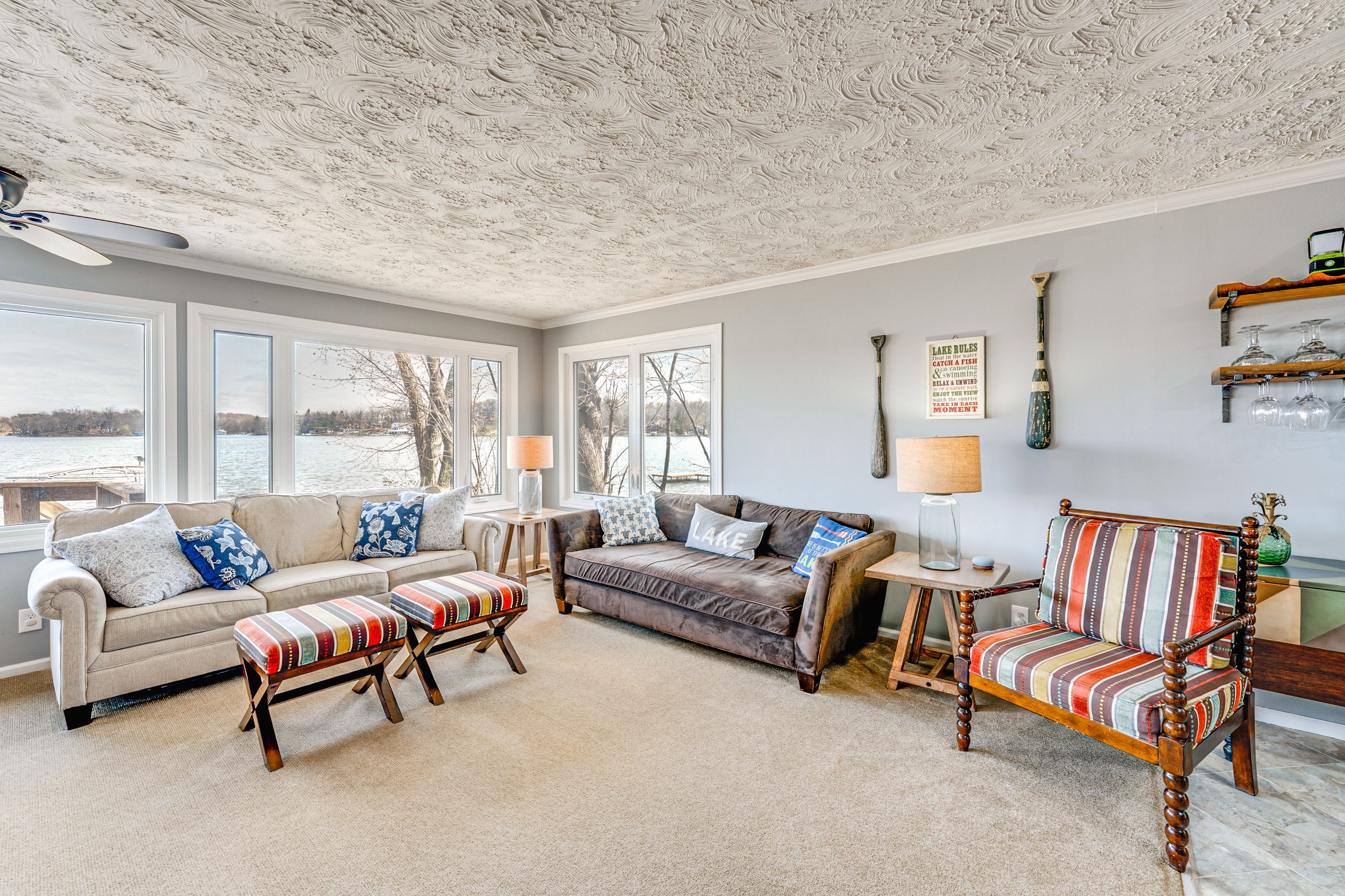 Living Room | Upper Floor | Full Sleeper Sofa | Central A/C & Heating