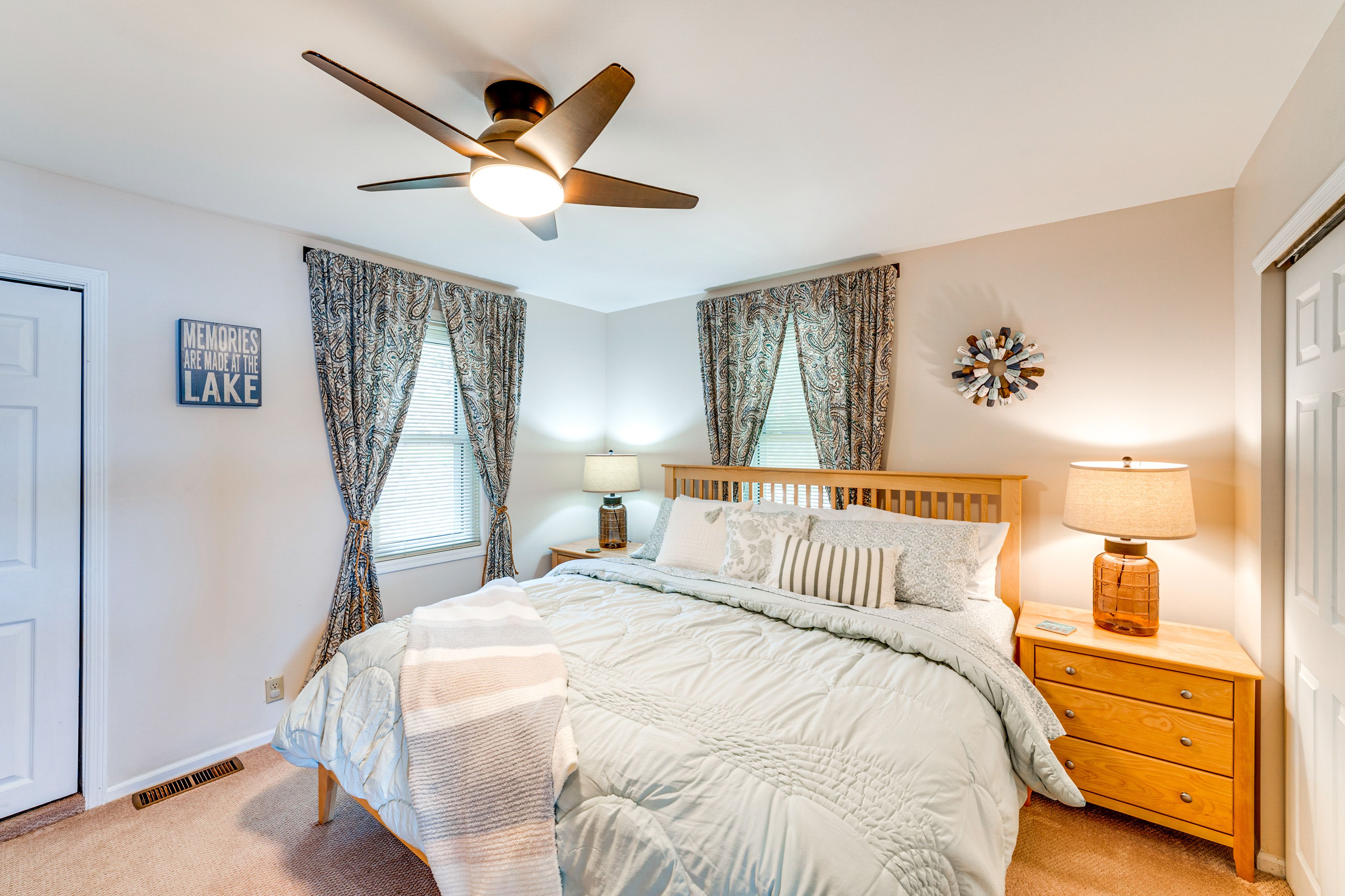 Bedroom 1 | Upper Floor | King Bed | Linens Provided